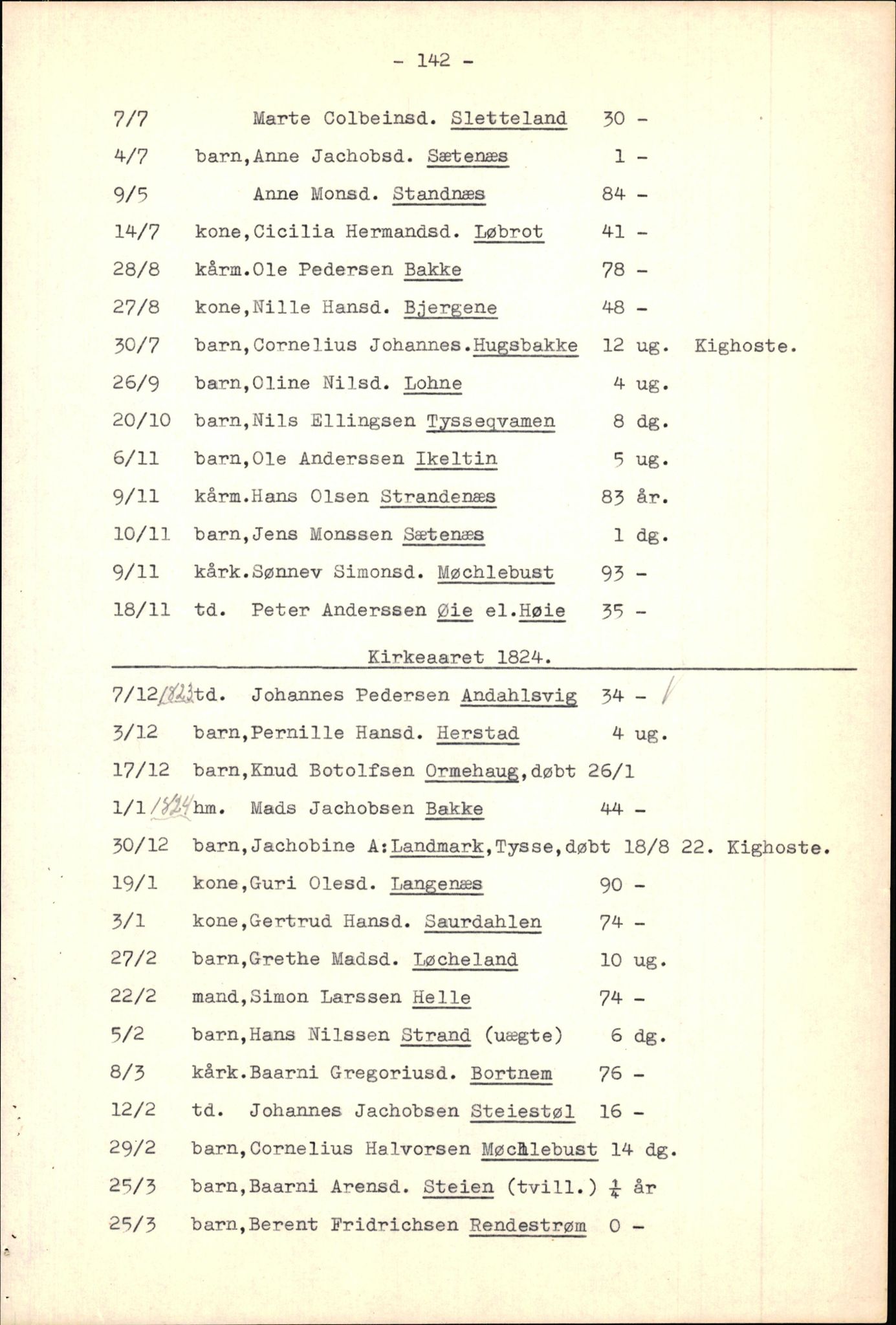 Samling av fulltekstavskrifter, SAB/FULLTEKST/B/14/0014: Fjaler sokneprestembete, ministerialbok nr. A 5, 1821-1835, p. 143