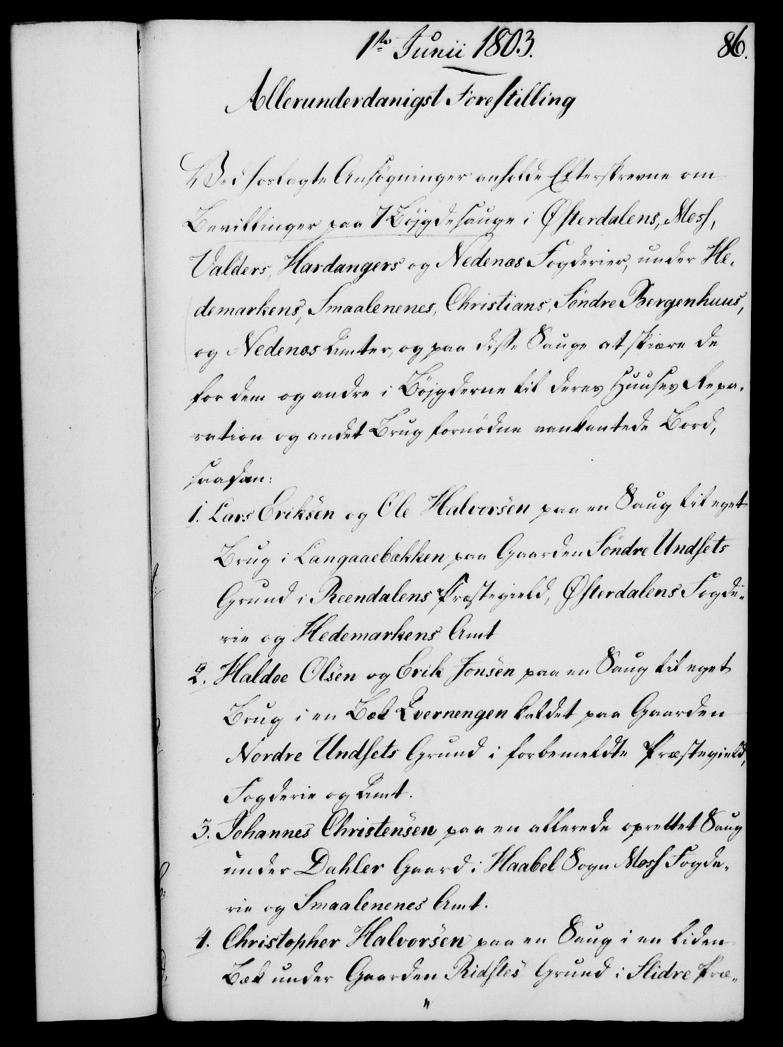 Rentekammeret, Kammerkanselliet, RA/EA-3111/G/Gf/Gfa/L0085: Norsk relasjons- og resolusjonsprotokoll (merket RK 52.85), 1803, p. 516