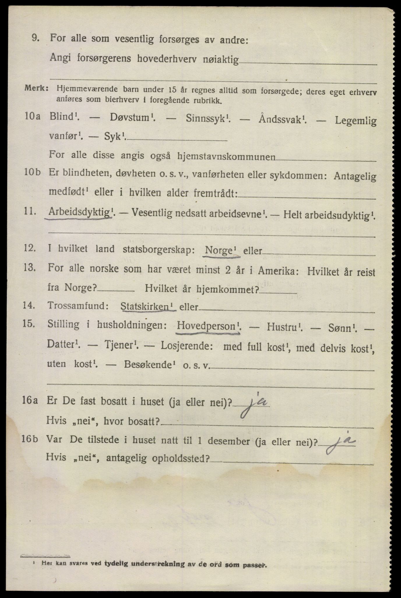 SAKO, 1920 census for Sem, 1920, p. 3560