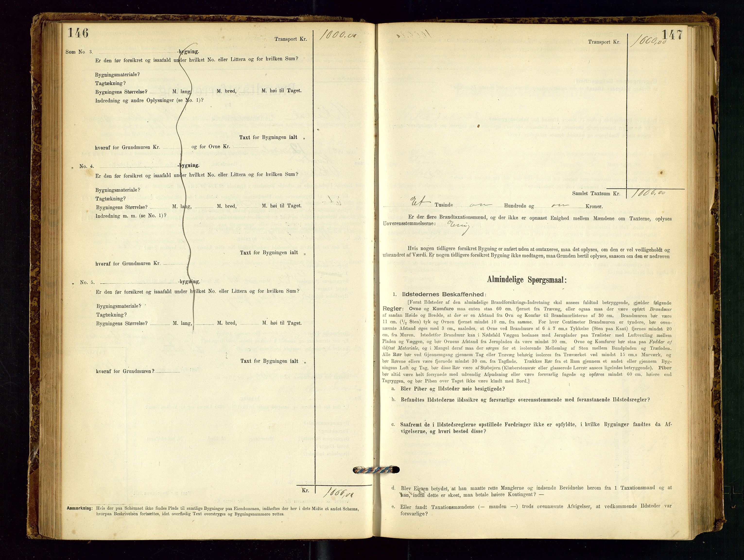 Vikedal lensmannskontor, SAST/A-100179/Gob/L0004: Branntakstprotokoll, 1894-1952, p. 146-147