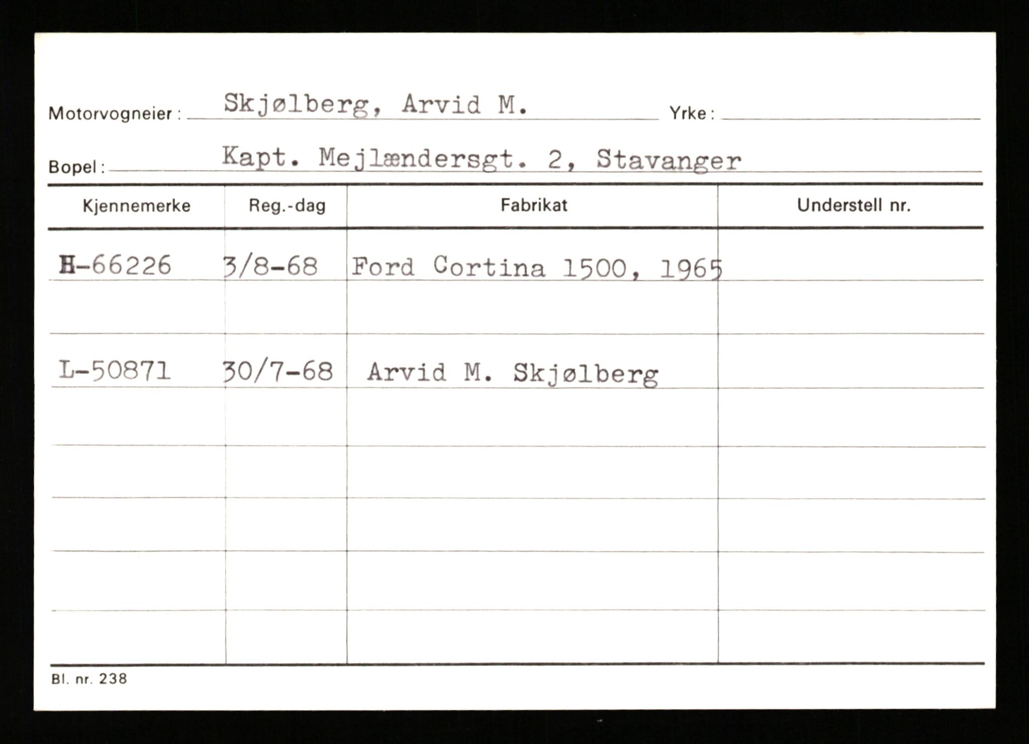 Stavanger trafikkstasjon, AV/SAST-A-101942/0/G/L0007: Registreringsnummer: 49019 - 67460, 1930-1971, p. 3113