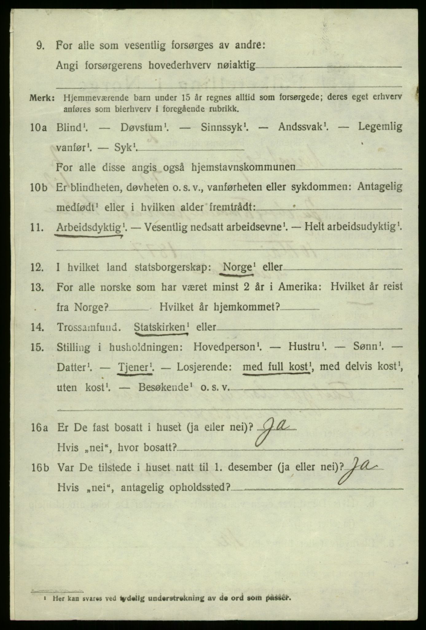 SAB, 1920 census for Naustdal, 1920, p. 1274