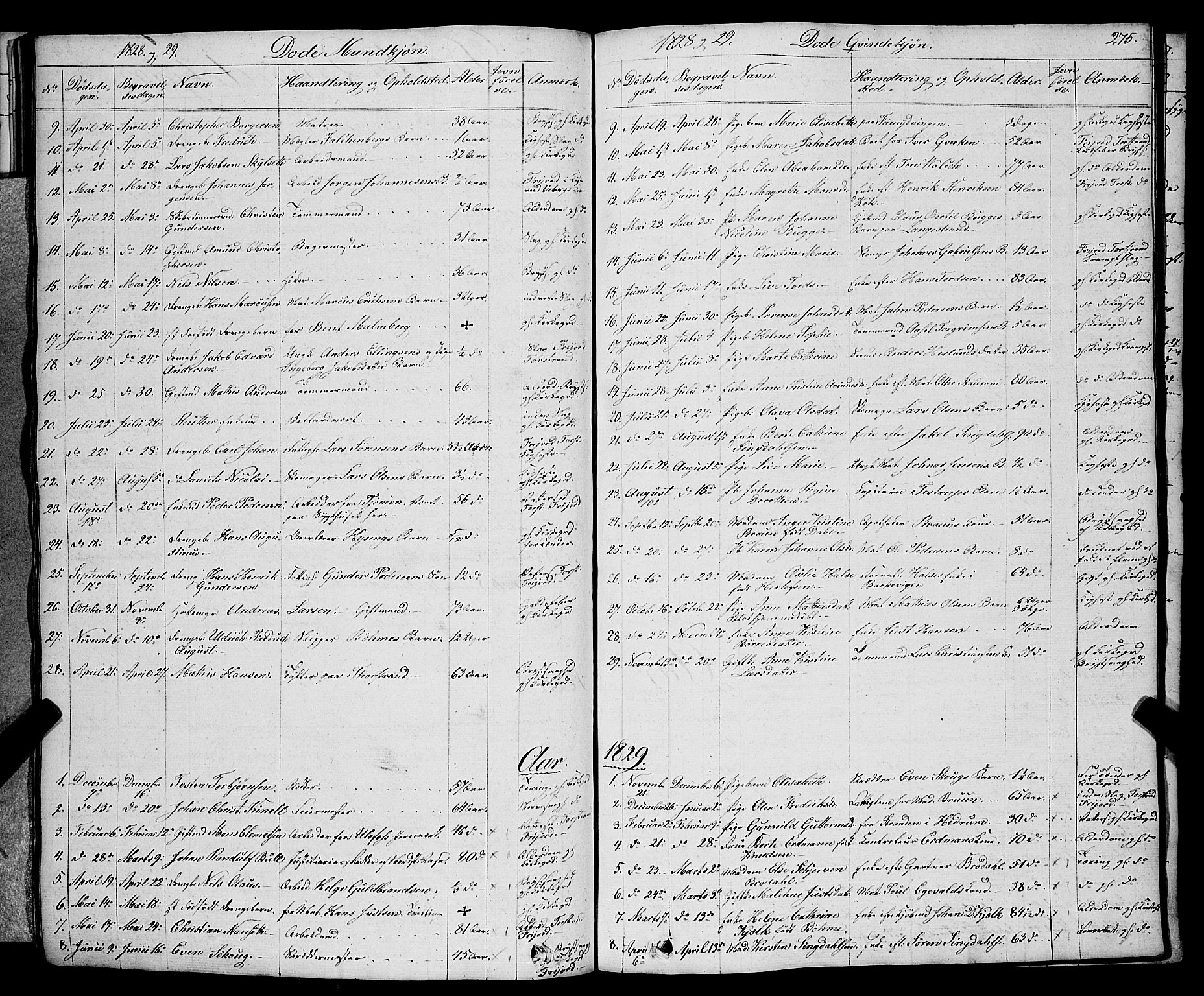 Larvik kirkebøker, AV/SAKO-A-352/F/Fa/L0002: Parish register (official) no. I 2, 1825-1847, p. 275