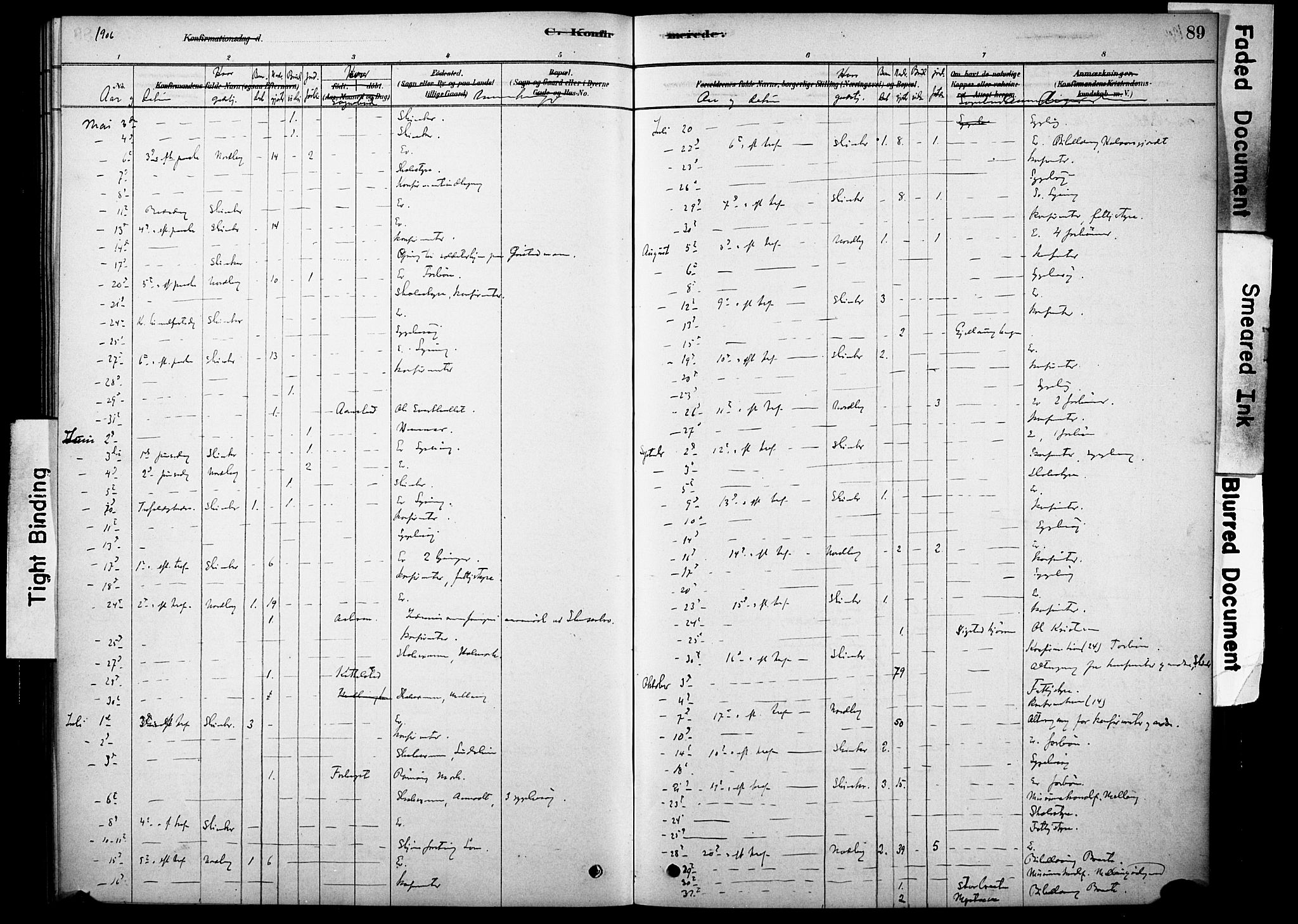 Skjåk prestekontor, AV/SAH-PREST-072/H/Ha/Haa/L0002: Parish register (official) no. 2, 1878-1907, p. 89