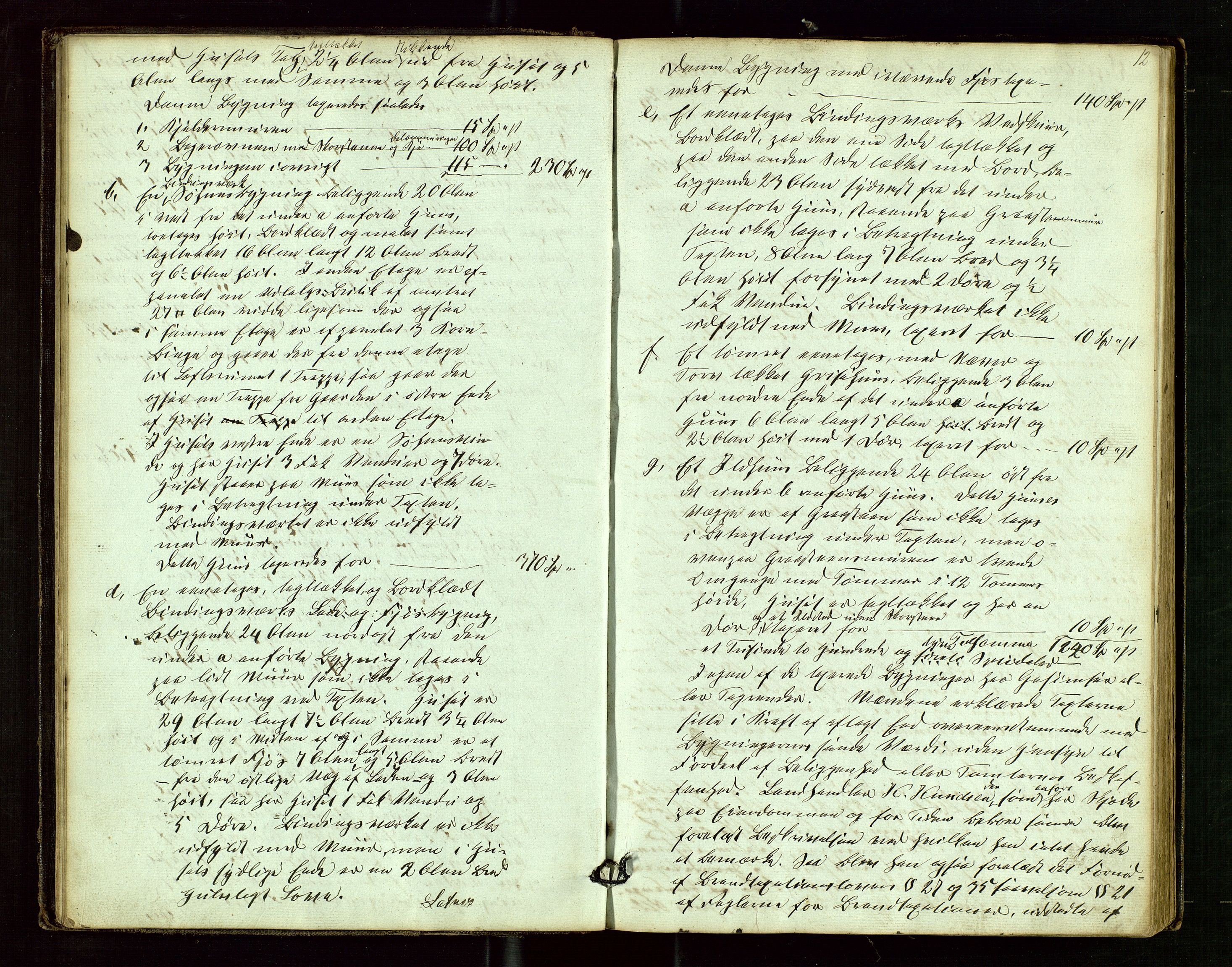 Skjold lensmannskontor, SAST/A-100182/Goa/L0001: "Brandtaxations-Protocol for Skjold Thinglaug i Ryfylke", 1853-1890, p. 11b-12a