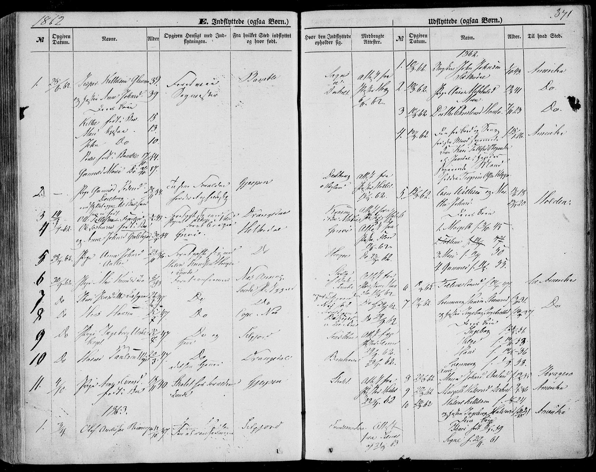 Bø kirkebøker, SAKO/A-257/F/Fa/L0009: Parish register (official) no. 9, 1862-1879, p. 371