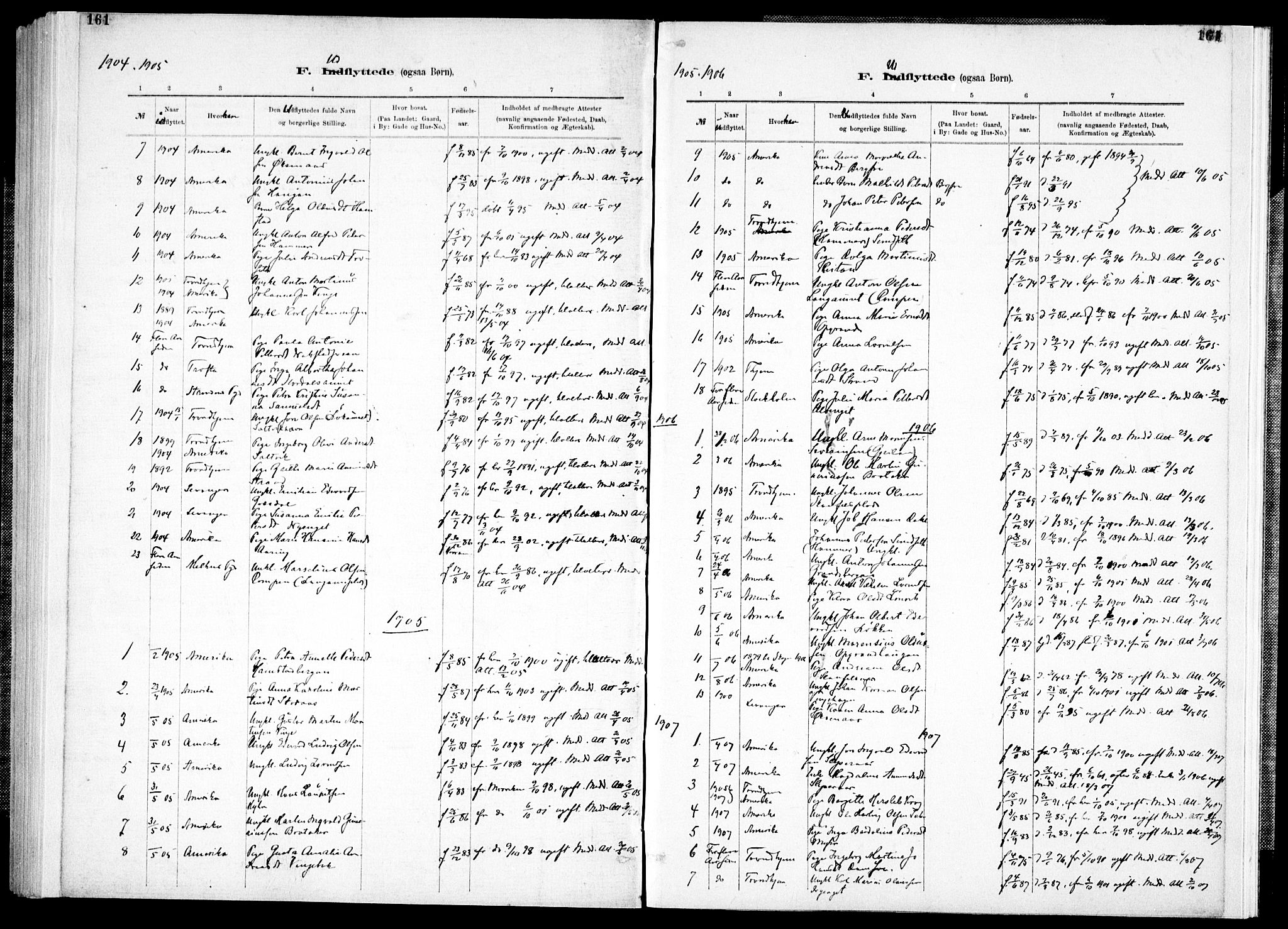Ministerialprotokoller, klokkerbøker og fødselsregistre - Nord-Trøndelag, SAT/A-1458/733/L0325: Parish register (official) no. 733A04, 1884-1908, p. 161