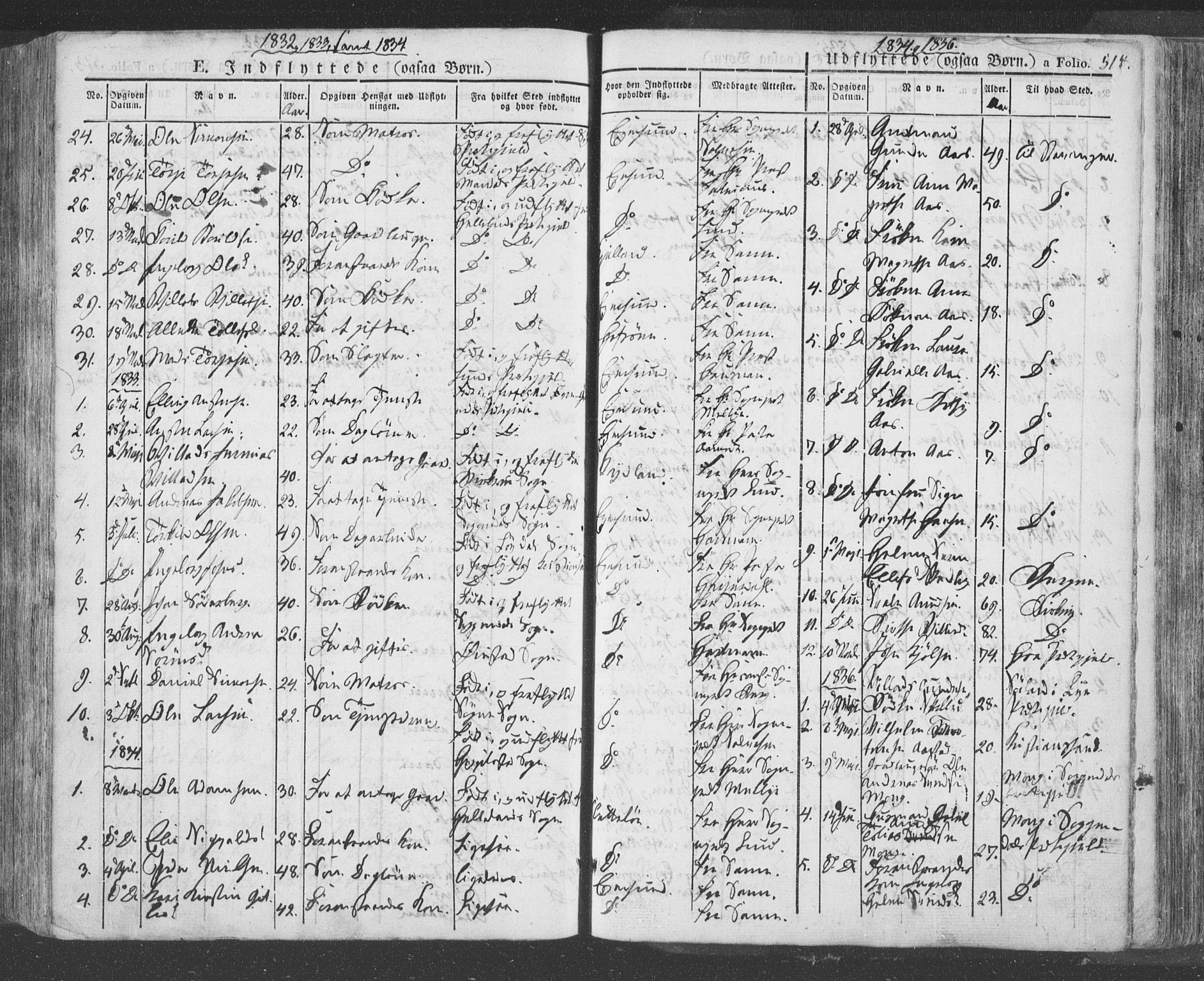 Eigersund sokneprestkontor, SAST/A-101807/S08/L0009: Parish register (official) no. A 9, 1827-1850, p. 514