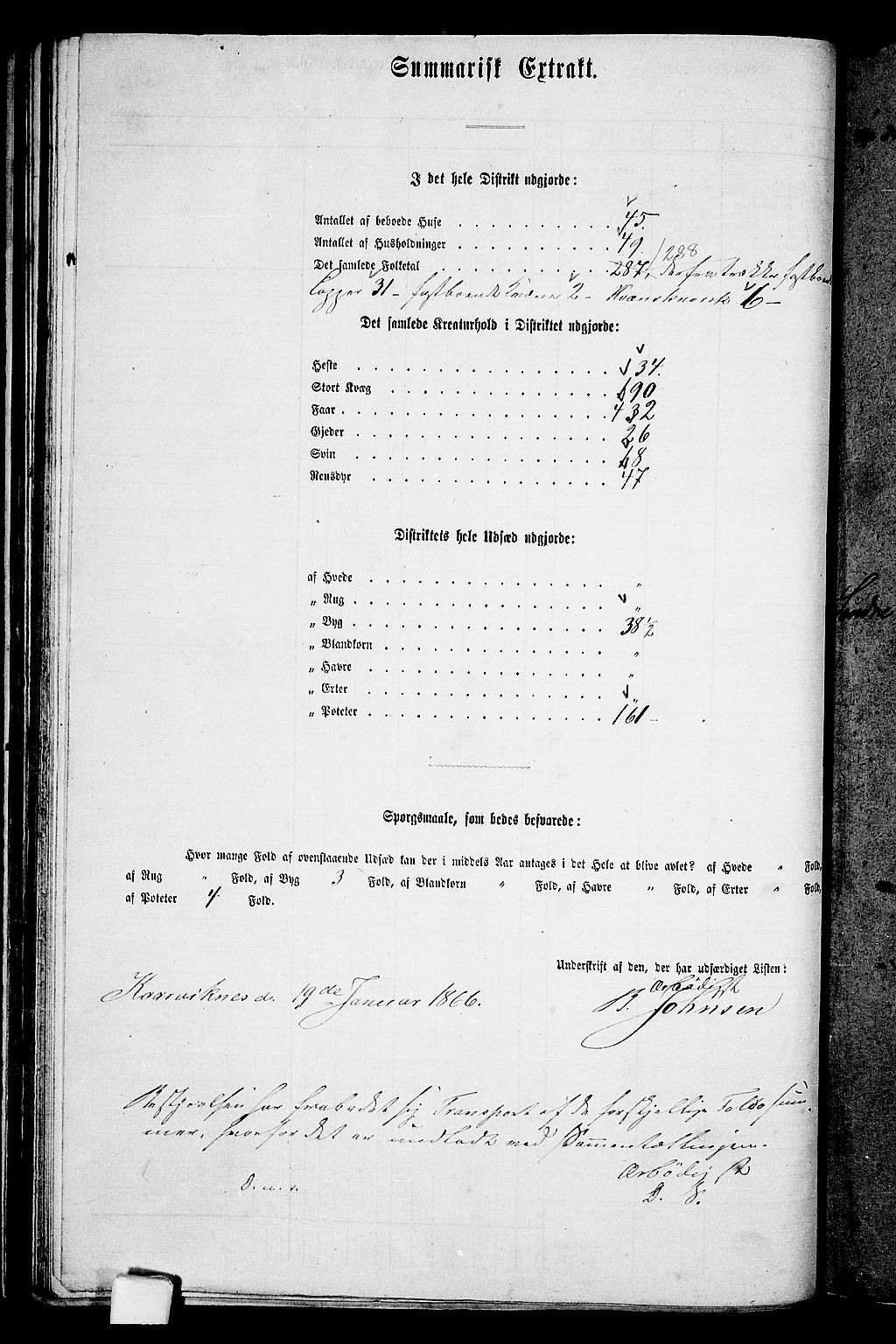 RA, 1865 census for Lenvik, 1865, p. 71