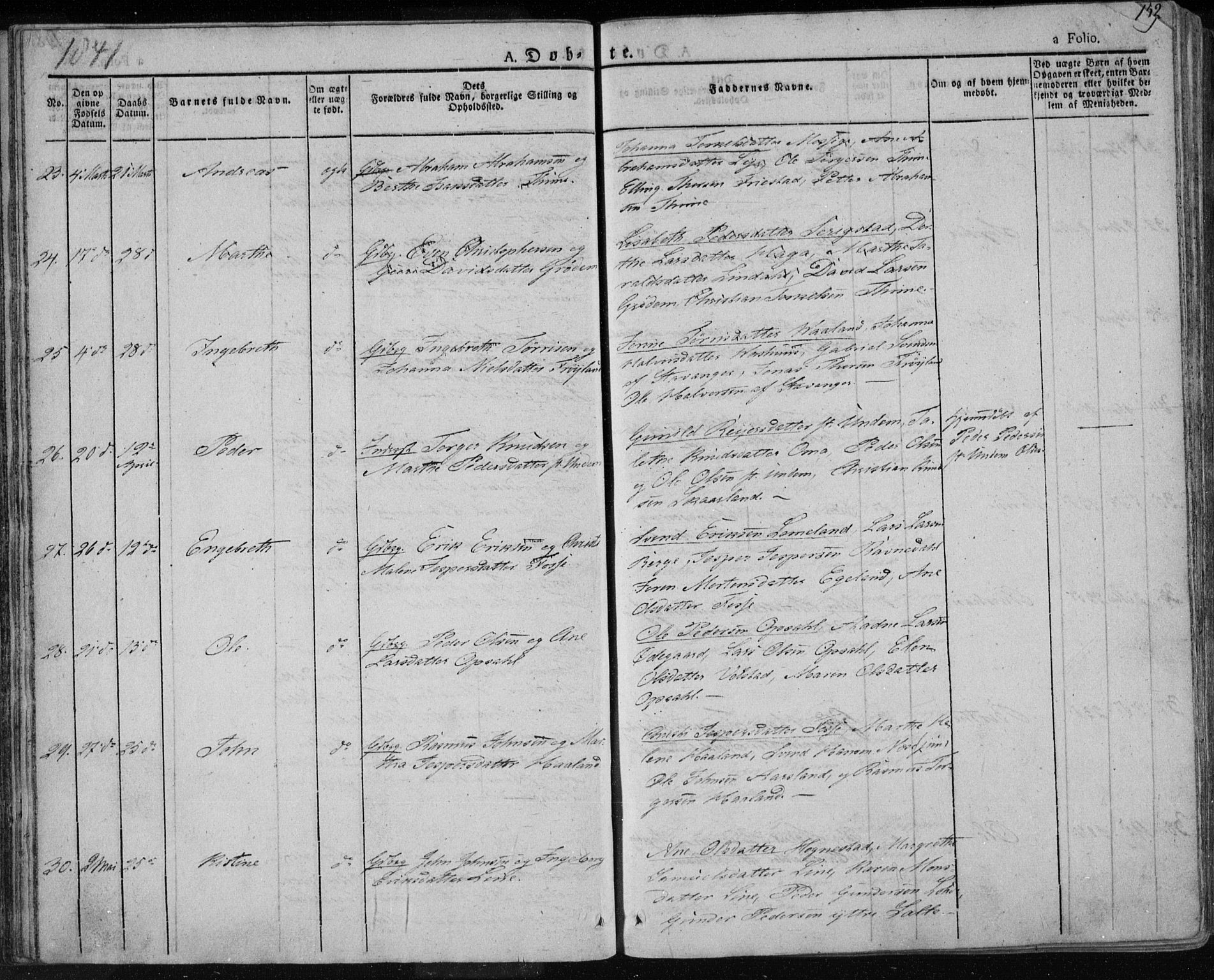 Lye sokneprestkontor, AV/SAST-A-101794/001/30BA/L0004: Parish register (official) no. A 4, 1826-1841, p. 149