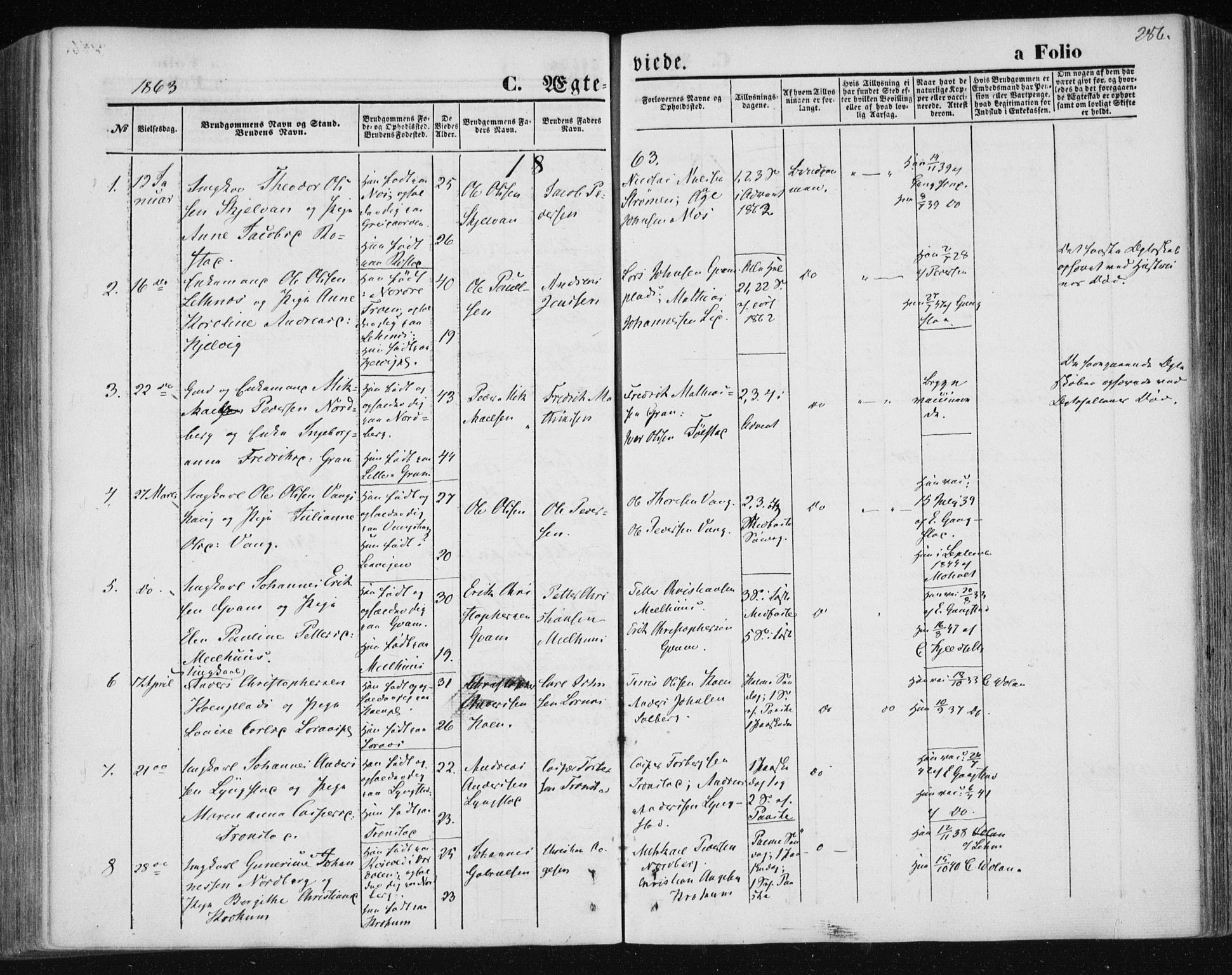 Ministerialprotokoller, klokkerbøker og fødselsregistre - Nord-Trøndelag, AV/SAT-A-1458/730/L0283: Parish register (official) no. 730A08, 1855-1865, p. 286