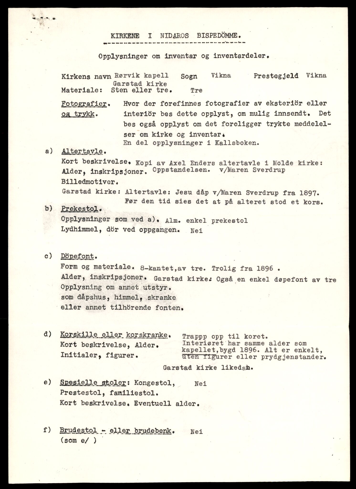 Fortidsminneforeningen, Den trønderske avdeling, AV/SAT-PA-0592/D/Da/L0030: Sakarkiv etter nøkkel, p. 759