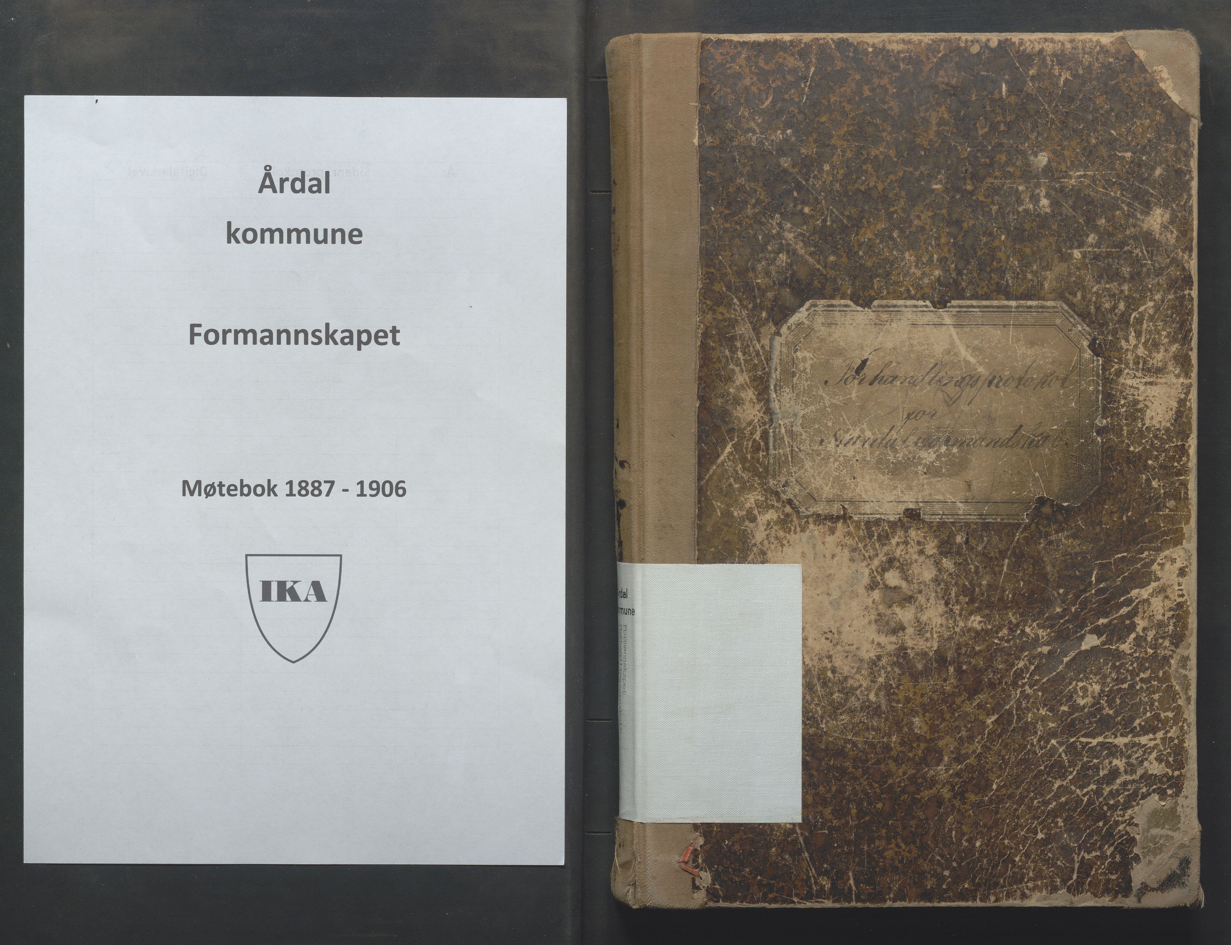 Årdal kommune - Formannskapet, IKAR/K-101953/A/L0002: Møtebok, 1887-1906