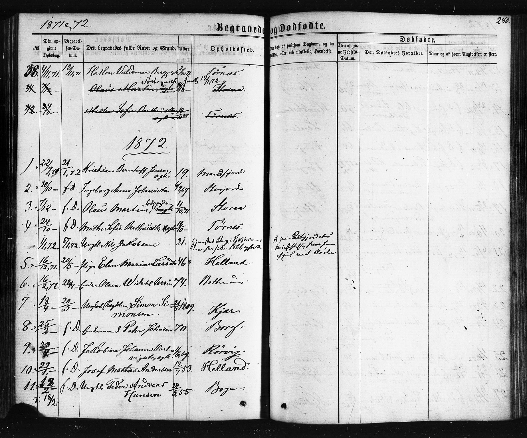 Ministerialprotokoller, klokkerbøker og fødselsregistre - Nordland, AV/SAT-A-1459/861/L0867: Parish register (official) no. 861A02, 1864-1878, p. 280