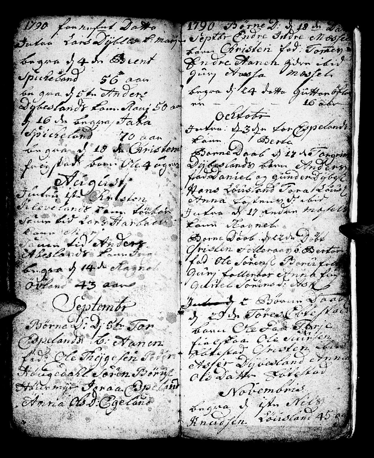 Bjelland sokneprestkontor, AV/SAK-1111-0005/F/Fb/Fbb/L0001: Parish register (copy) no. B 1, 1732-1782, p. 121