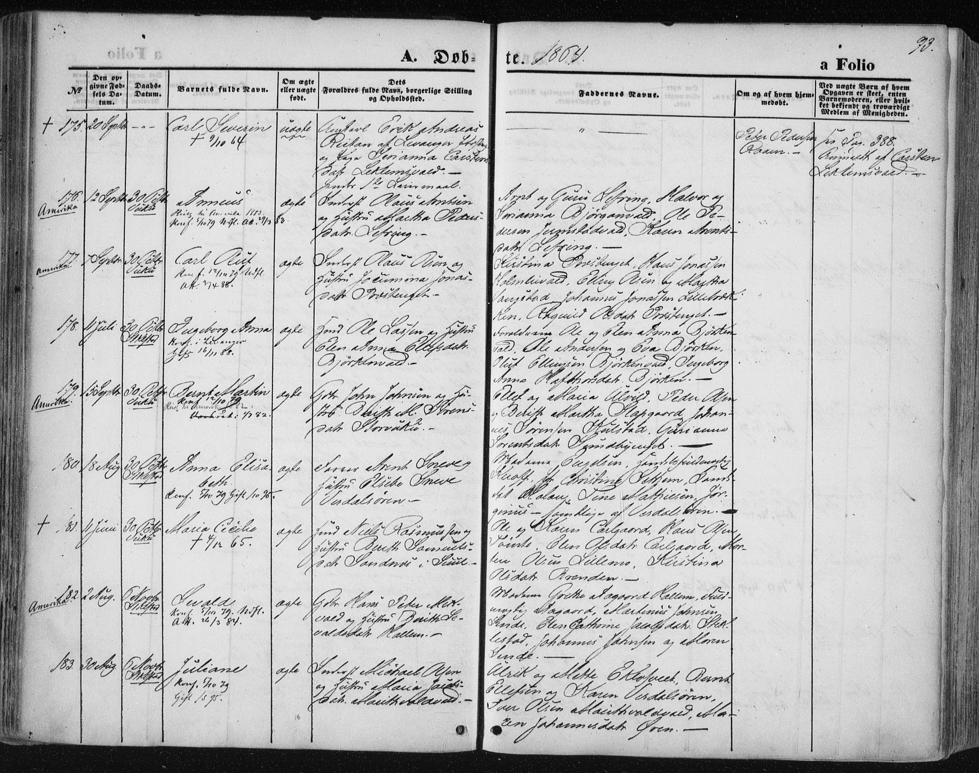 Ministerialprotokoller, klokkerbøker og fødselsregistre - Nord-Trøndelag, SAT/A-1458/723/L0241: Parish register (official) no. 723A10, 1860-1869, p. 93