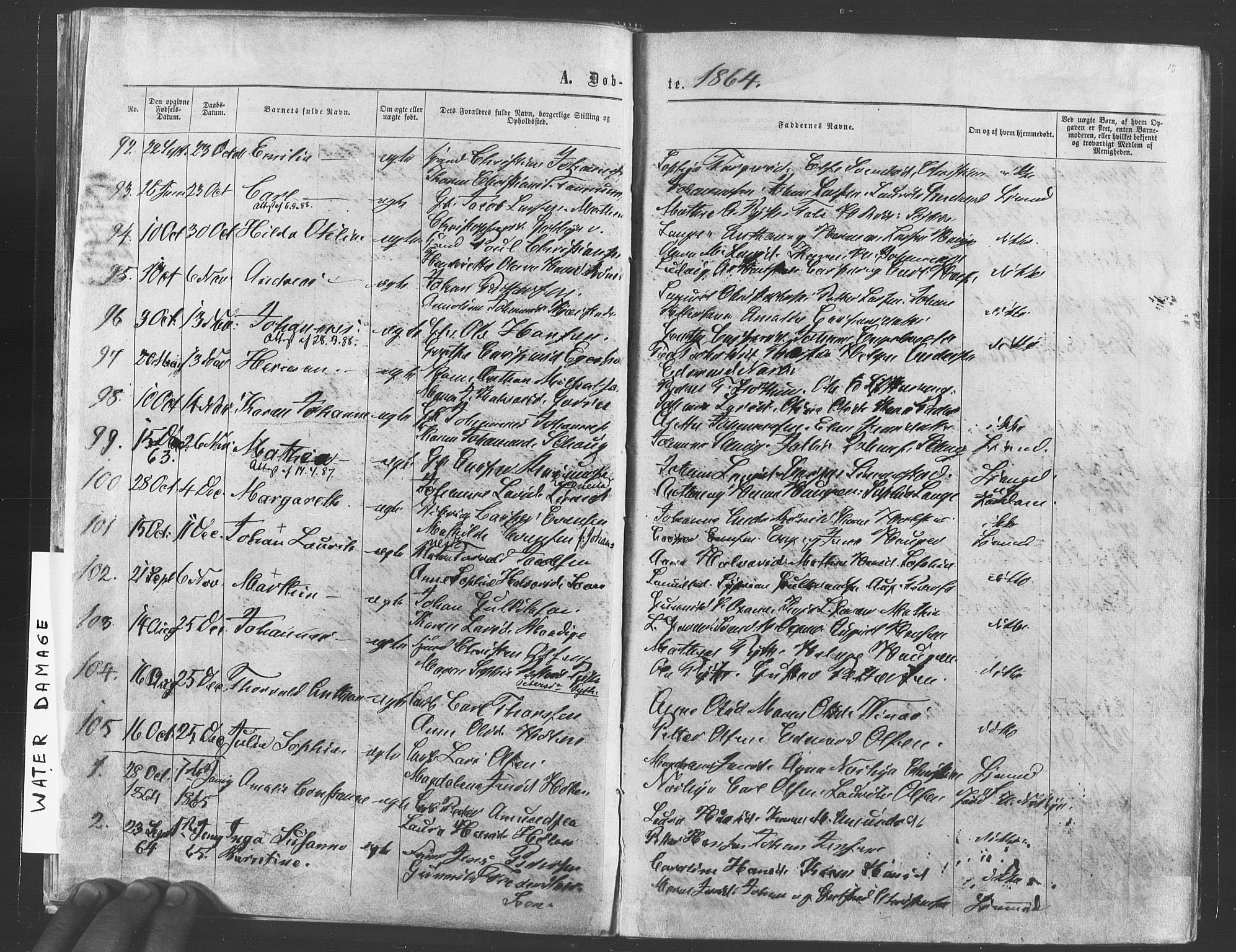 Vestby prestekontor Kirkebøker, AV/SAO-A-10893/F/Fa/L0008: Parish register (official) no. I 8, 1863-1877, p. 18