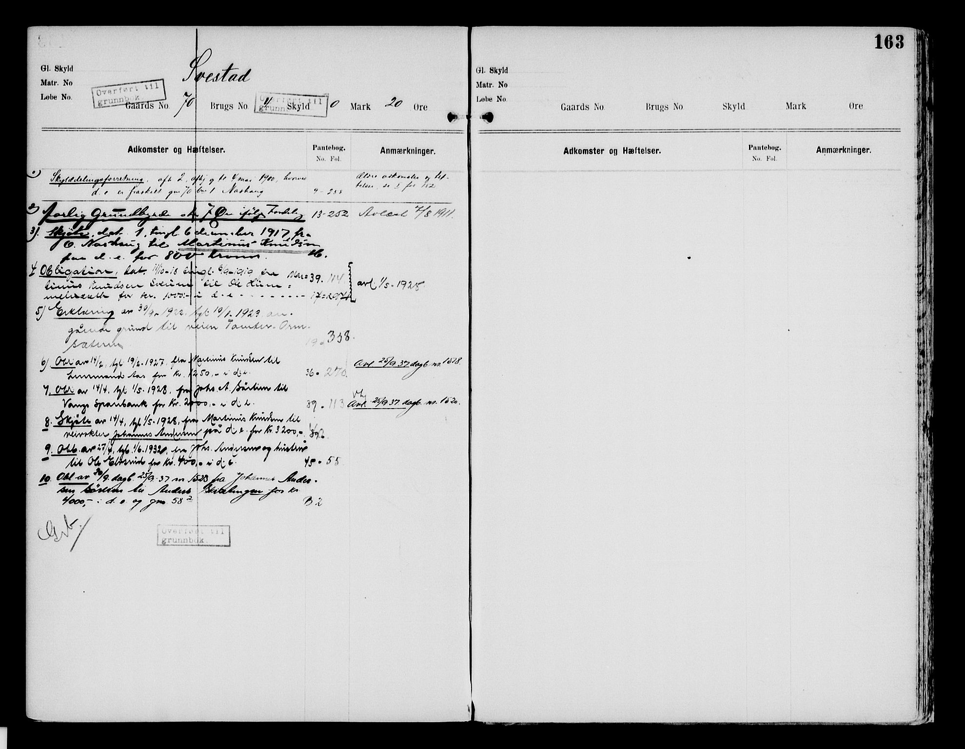 Nord-Hedmark sorenskriveri, SAH/TING-012/H/Ha/Had/Hade/L0002: Mortgage register no. 4.2, 1893-1940, p. 163