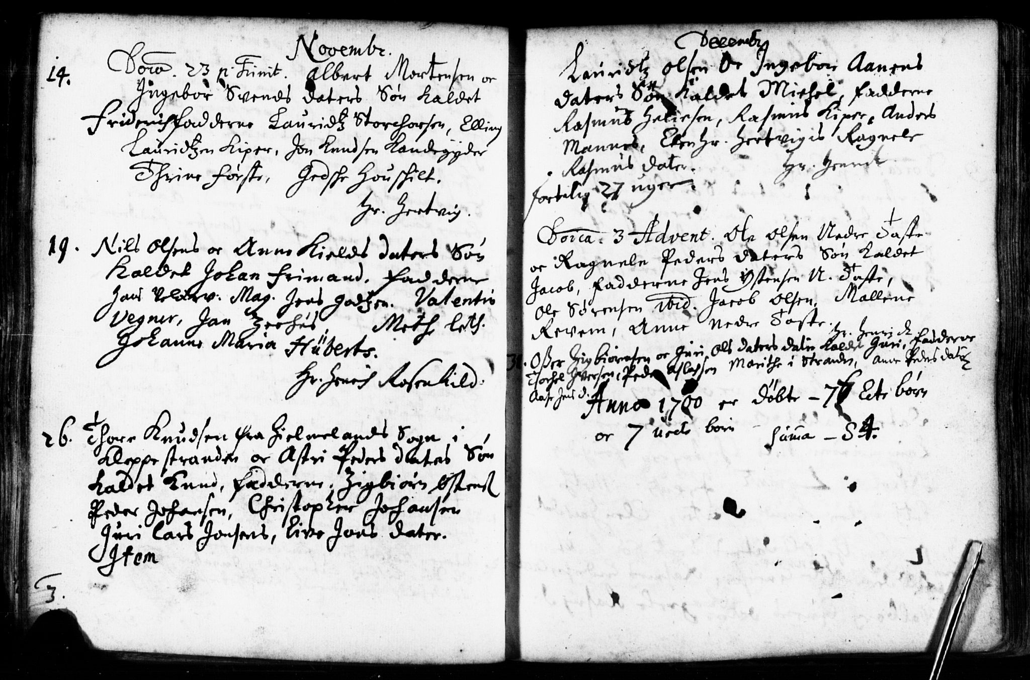 Domkirken sokneprestkontor, AV/SAST-A-101812/001/30/30BB/L0001: Parish register (copy) no. B 1, 1688-1714