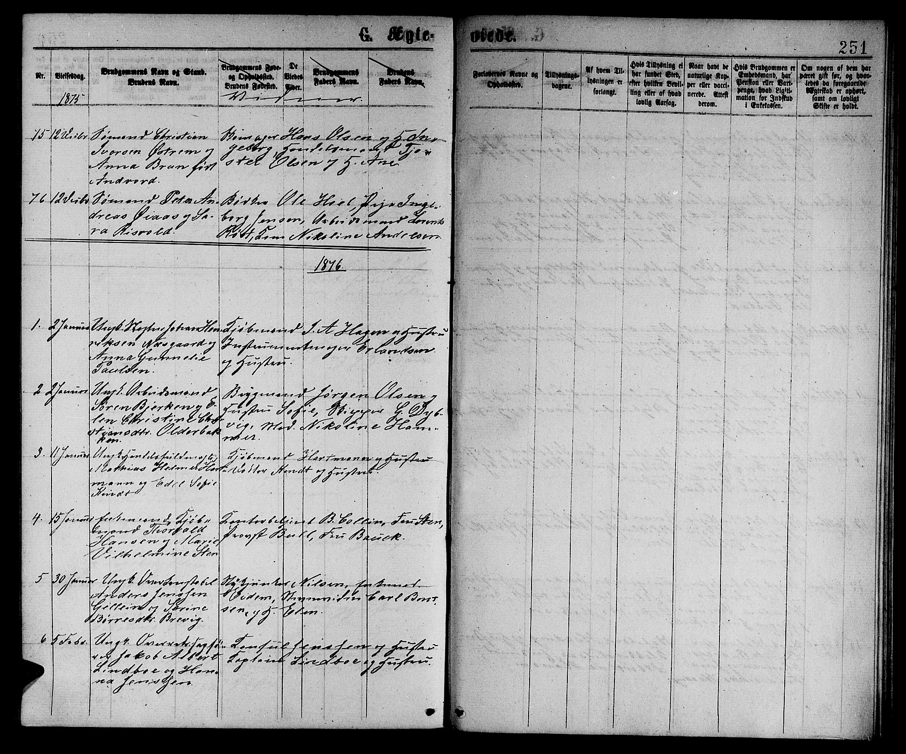 Ministerialprotokoller, klokkerbøker og fødselsregistre - Sør-Trøndelag, AV/SAT-A-1456/601/L0088: Parish register (copy) no. 601C06, 1870-1878, p. 251a