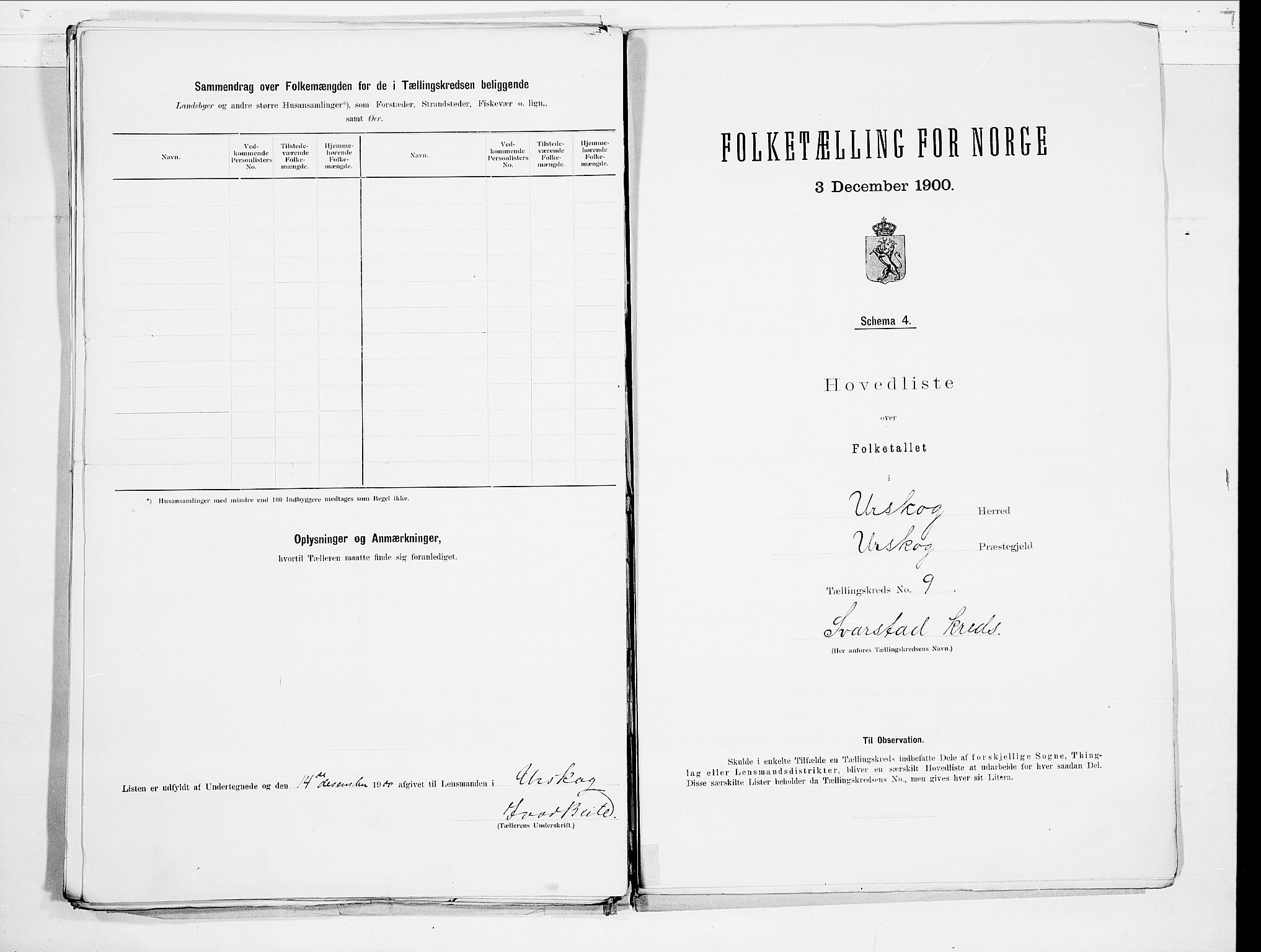 SAO, 1900 census for Aurskog, 1900, p. 24