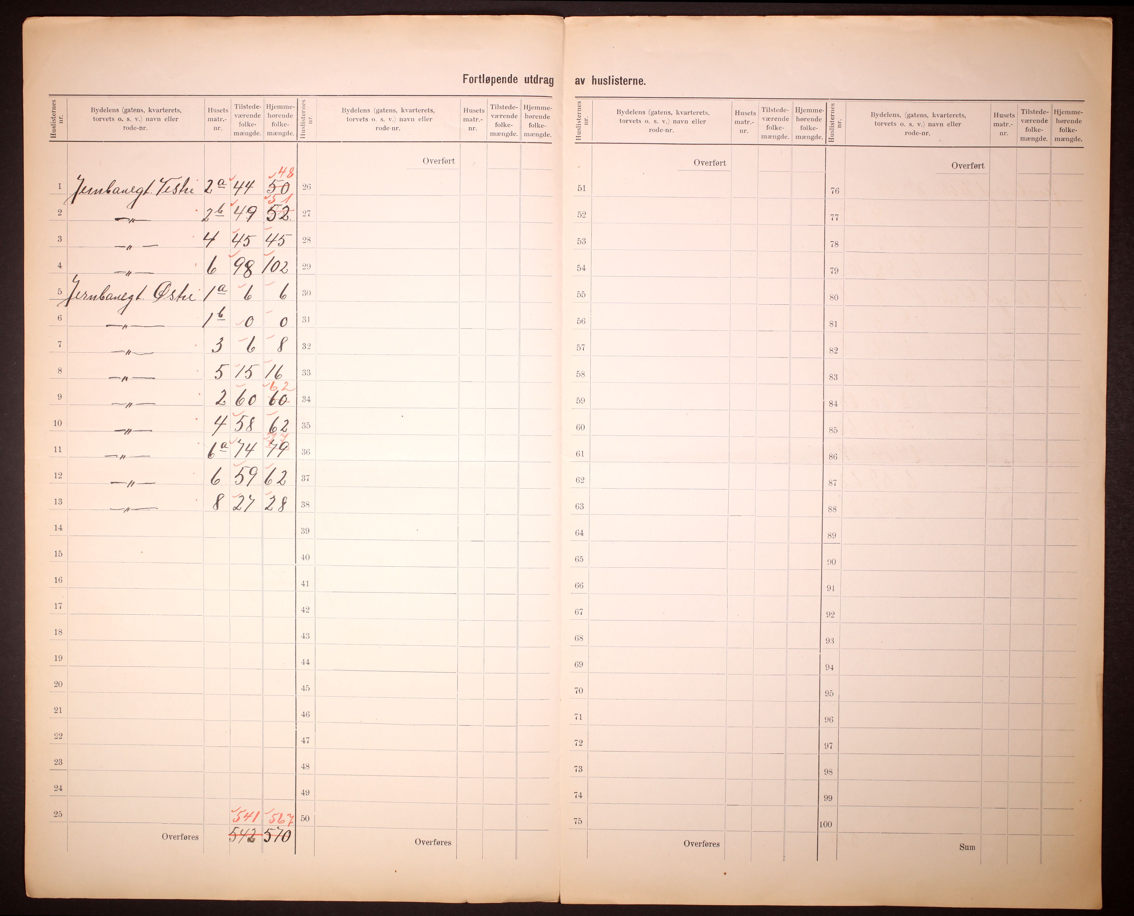 RA, 1910 census for Bergen, 1910, p. 81