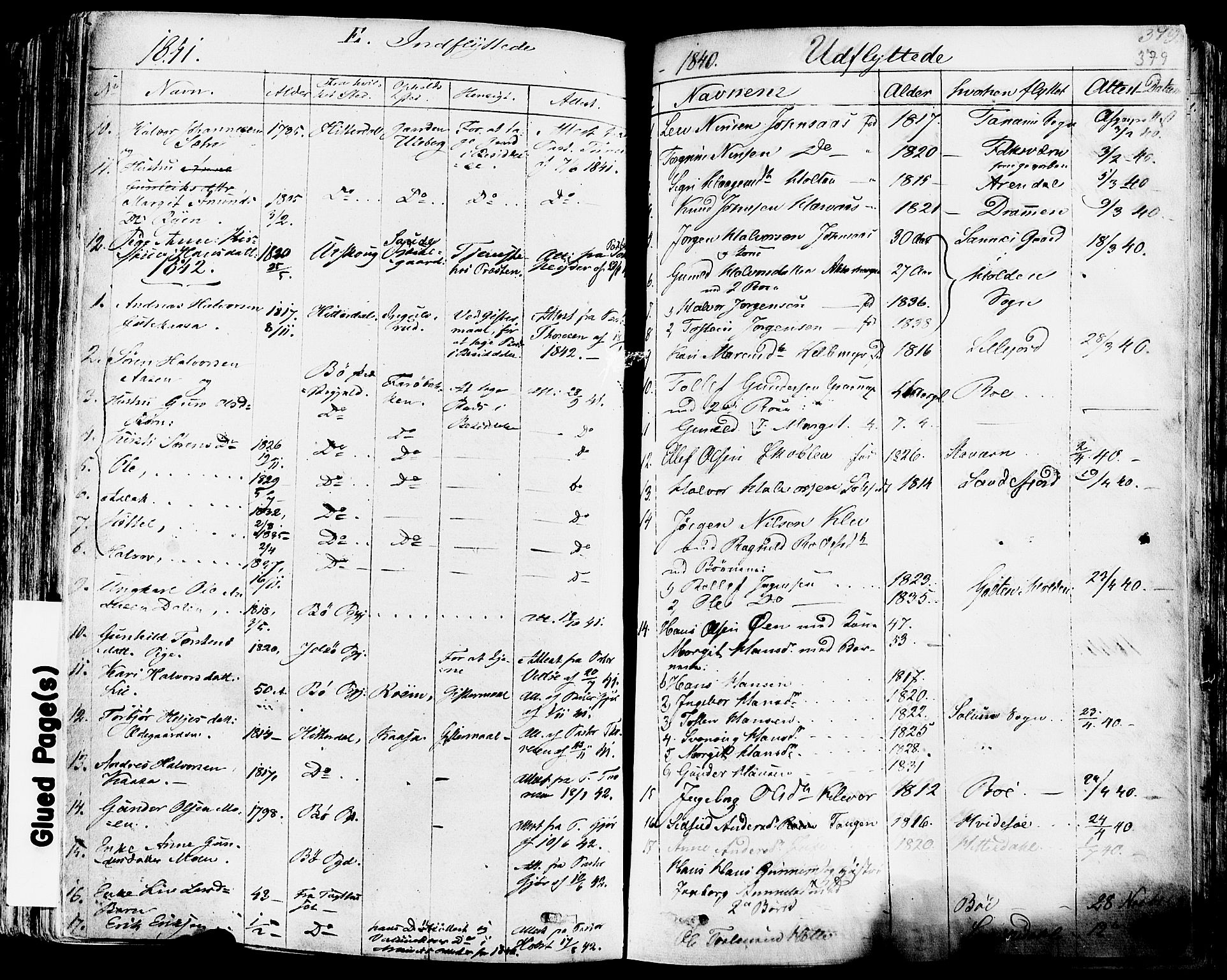 Sauherad kirkebøker, SAKO/A-298/F/Fa/L0006: Parish register (official) no. I 6, 1827-1850, p. 379