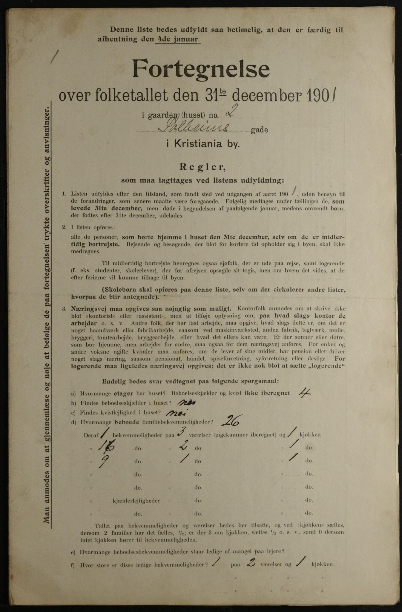 OBA, Municipal Census 1901 for Kristiania, 1901, p. 15327