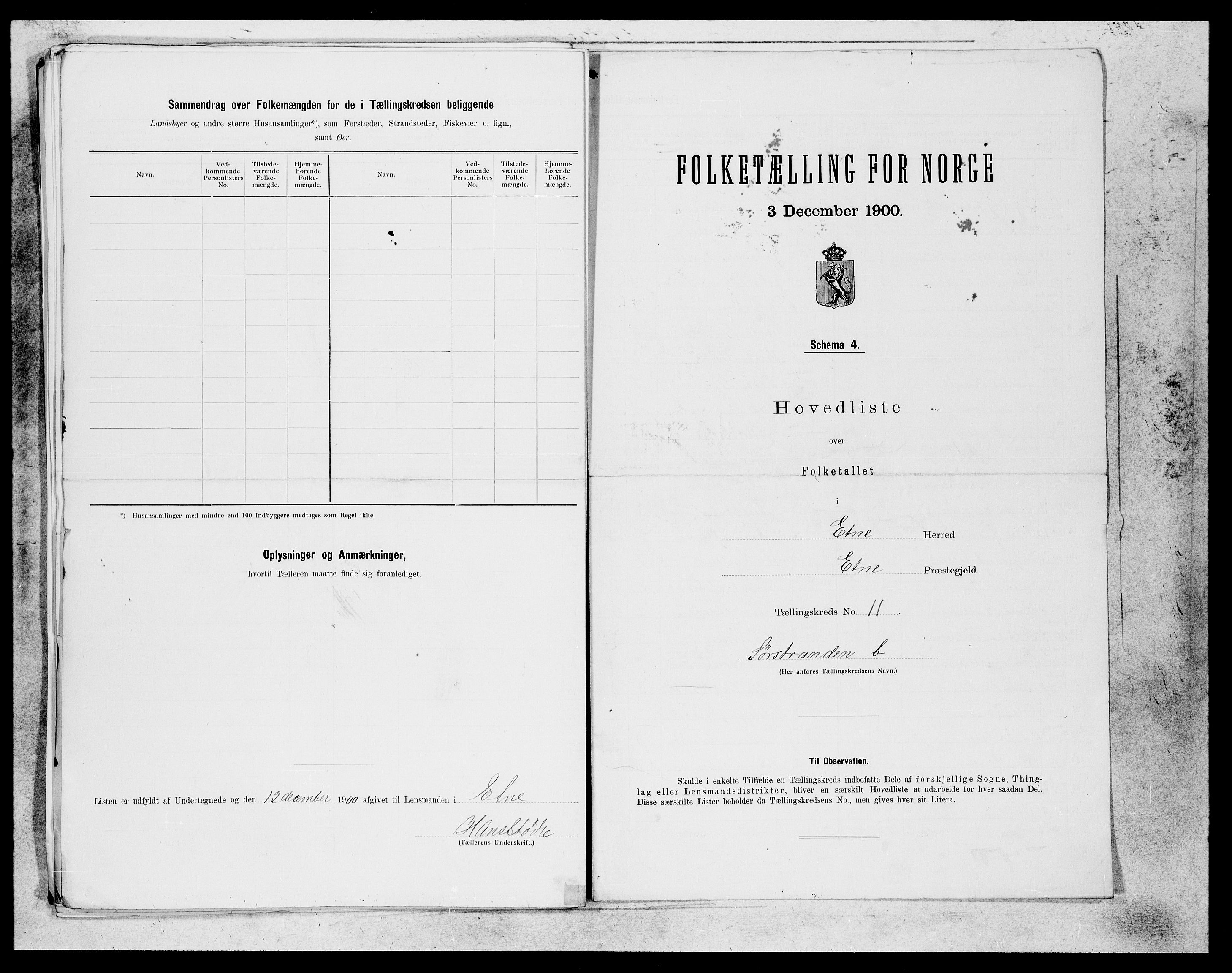 SAB, 1900 census for Etne, 1900, p. 35