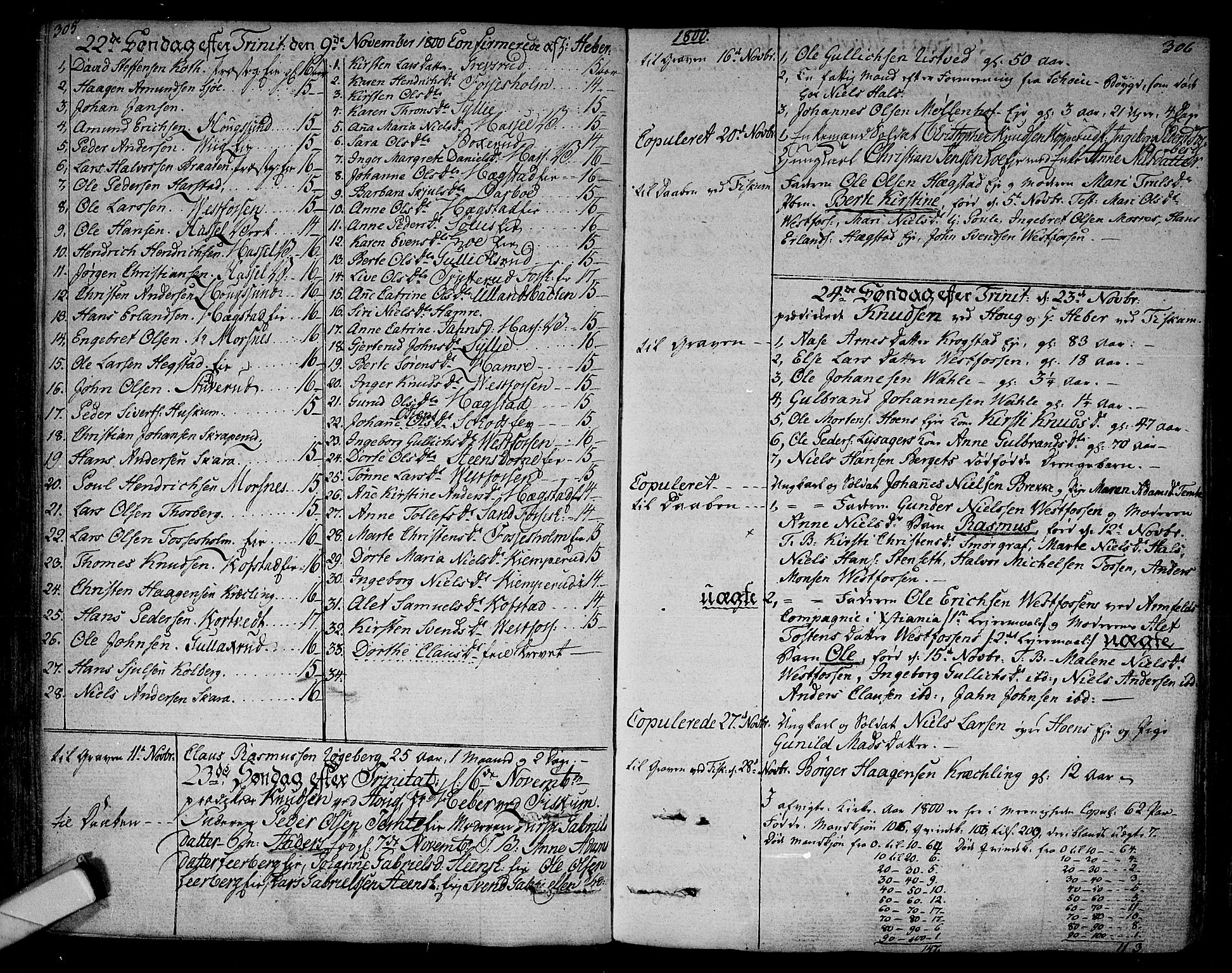 Eiker kirkebøker, AV/SAKO-A-4/F/Fa/L0009: Parish register (official) no. I 9, 1789-1806, p. 305-306