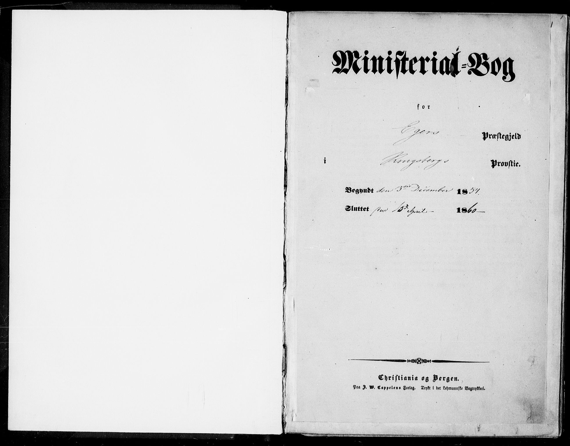 Eiker kirkebøker, AV/SAKO-A-4/F/Fa/L0015a: Parish register (official) no. I 15A, 1854-1860