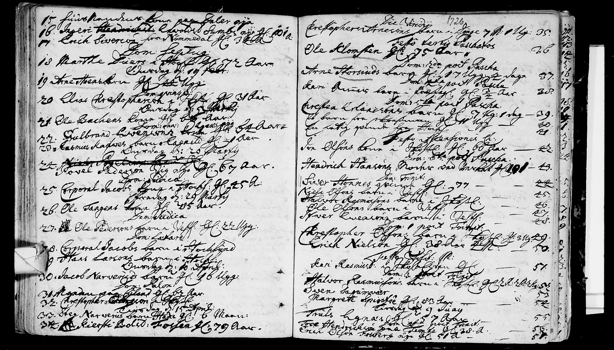 Eiker kirkebøker, SAKO/A-4/F/Fa/L0006: Parish register (official) no. I 6 /1, 1705-1733