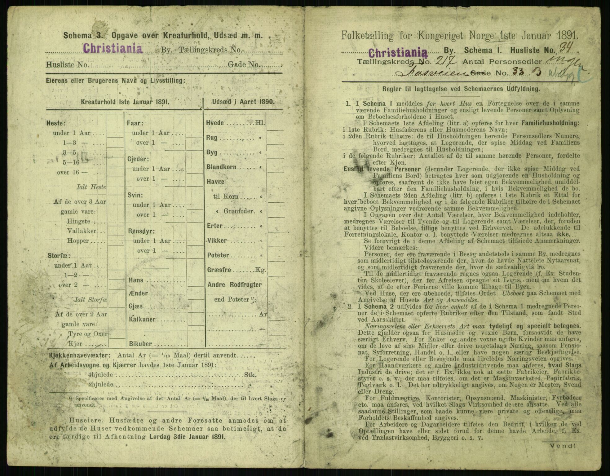 RA, 1891 census for 0301 Kristiania, 1891, p. 128343