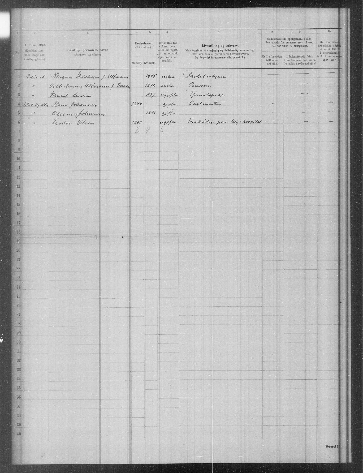 OBA, Municipal Census 1902 for Kristiania, 1902, p. 13606