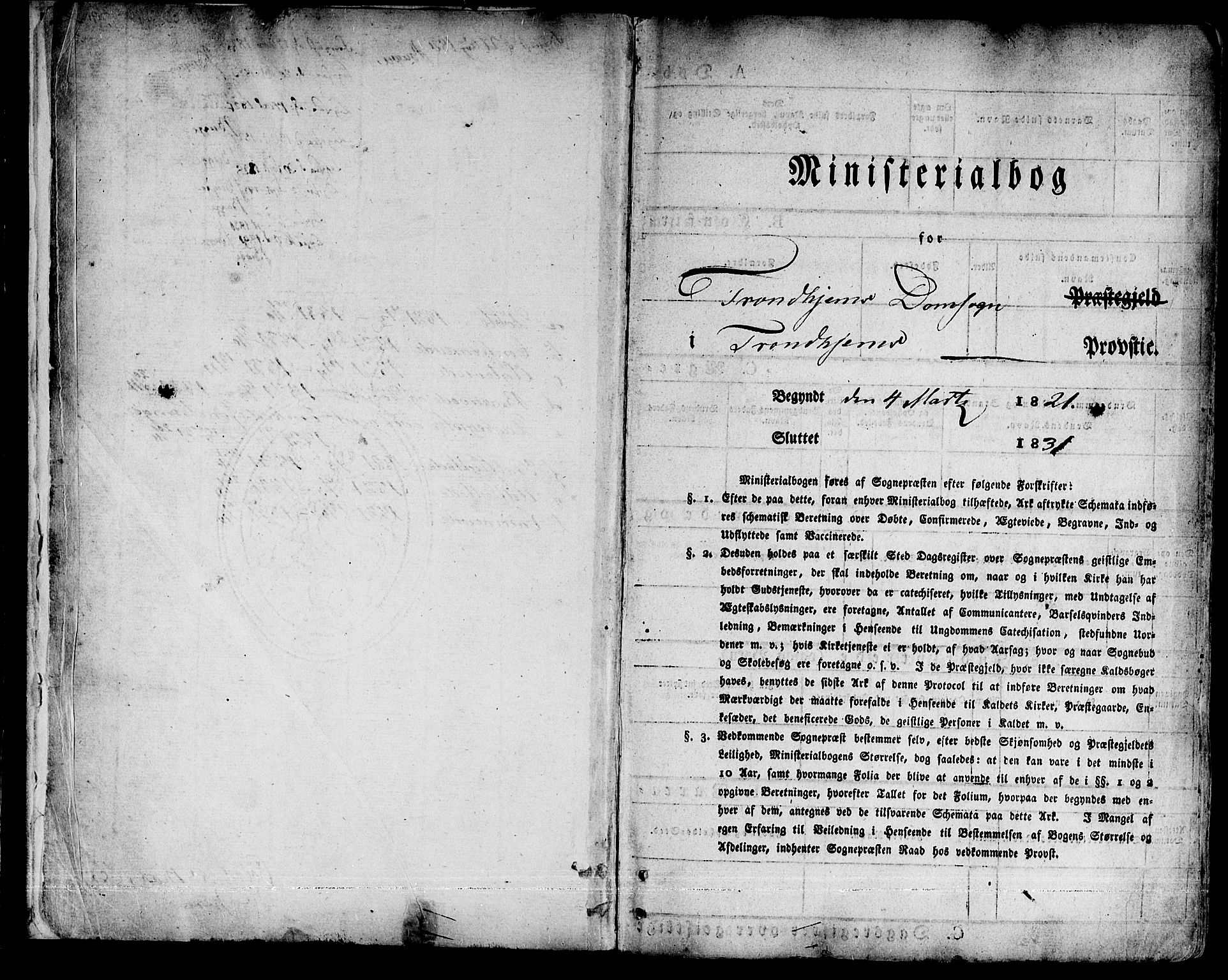 Ministerialprotokoller, klokkerbøker og fødselsregistre - Sør-Trøndelag, SAT/A-1456/601/L0045: Parish register (official) no. 601A13, 1821-1831