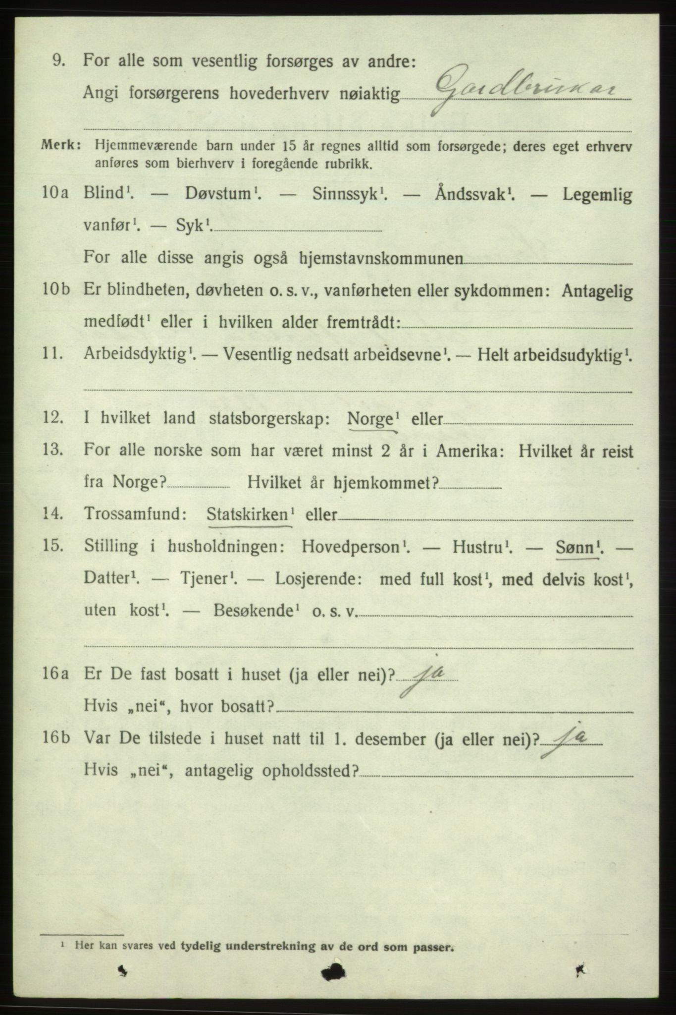 SAB, 1920 census for Skånevik, 1920, p. 4834