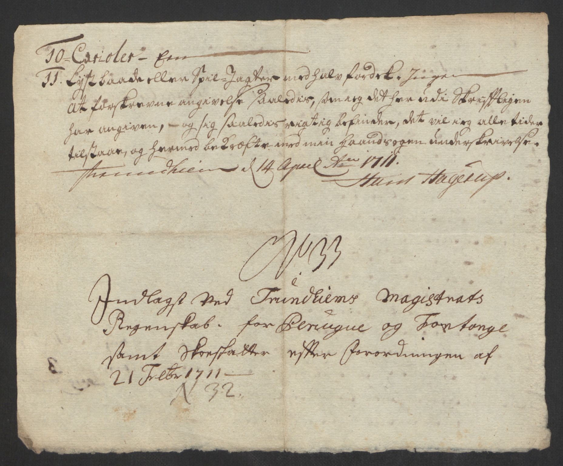 Rentekammeret inntil 1814, Reviderte regnskaper, Byregnskaper, AV/RA-EA-4066/R/Rs/L0507: [S3] Kontribusjonsregnskap, 1699-1711, p. 552