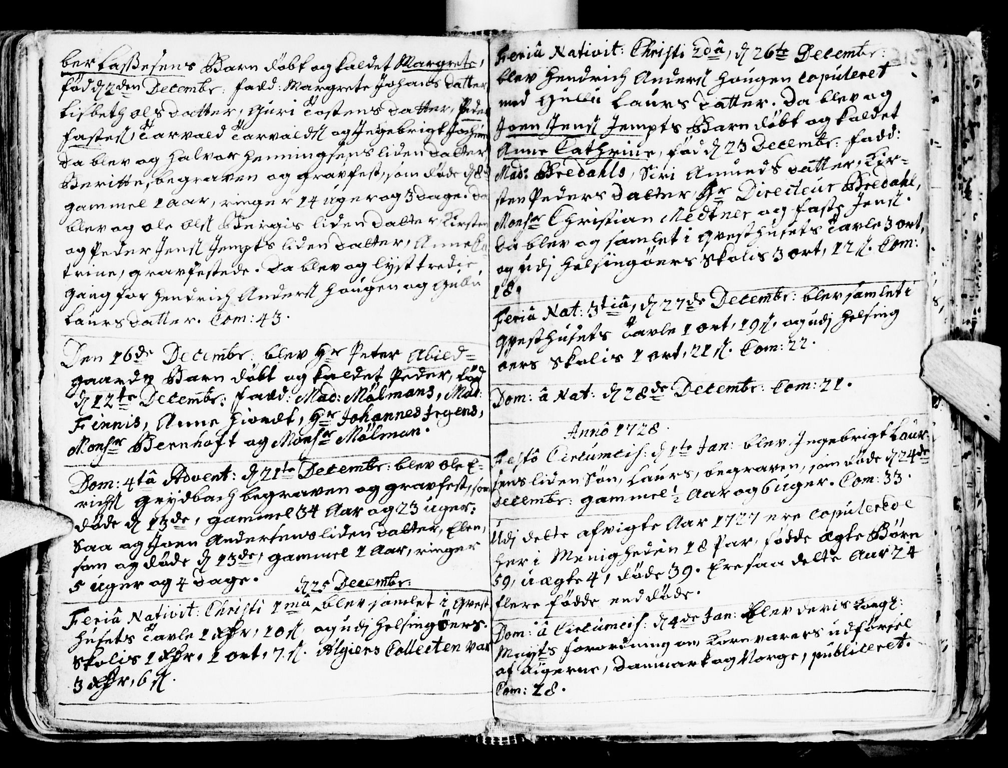 Ministerialprotokoller, klokkerbøker og fødselsregistre - Sør-Trøndelag, SAT/A-1456/681/L0924: Parish register (official) no. 681A02, 1720-1731, p. 214-215