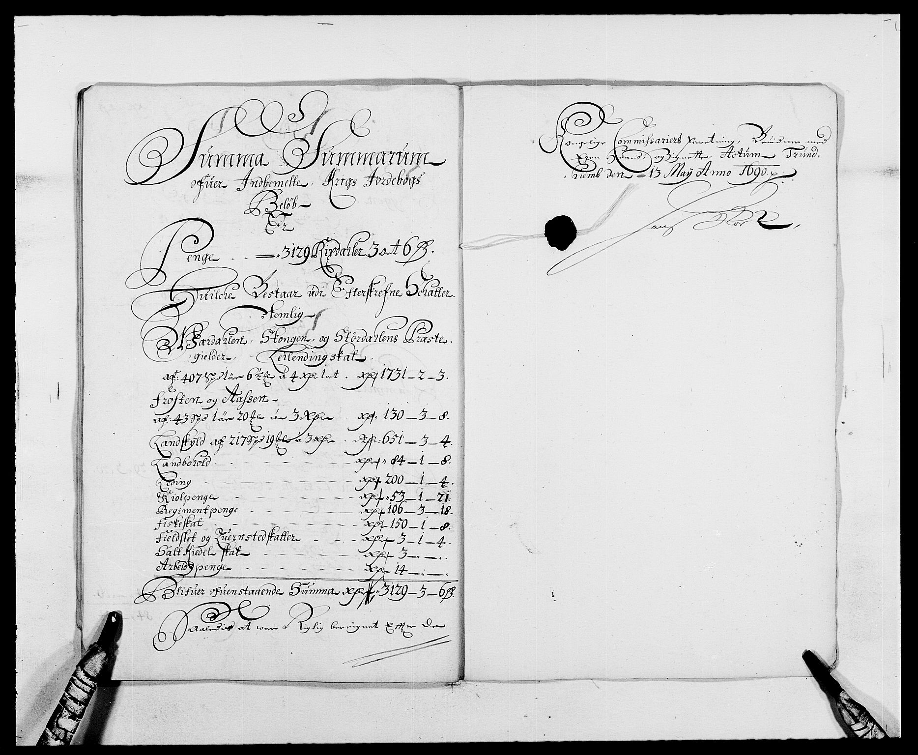 Rentekammeret inntil 1814, Reviderte regnskaper, Fogderegnskap, RA/EA-4092/R62/L4183: Fogderegnskap Stjørdal og Verdal, 1687-1689, p. 442