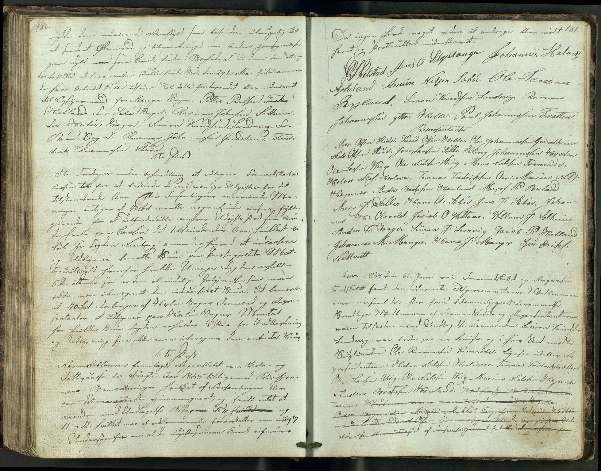 Manger kommune. Formannskapet, IKAH/1261-021/A/Aa/L0001A: Møtebok for Manger formannskap, heradsstyre og soknestyre, 1837-1858, p. 92
