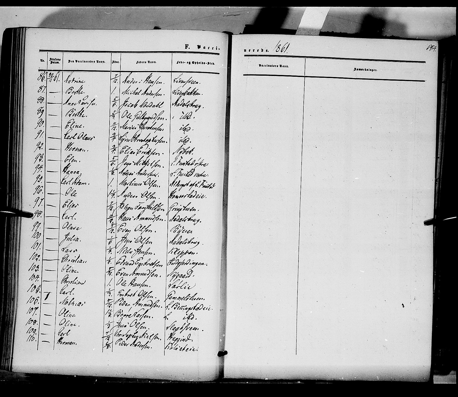 Løten prestekontor, AV/SAH-PREST-022/K/Ka/L0008: Parish register (official) no. 8, 1860-1877, p. 584