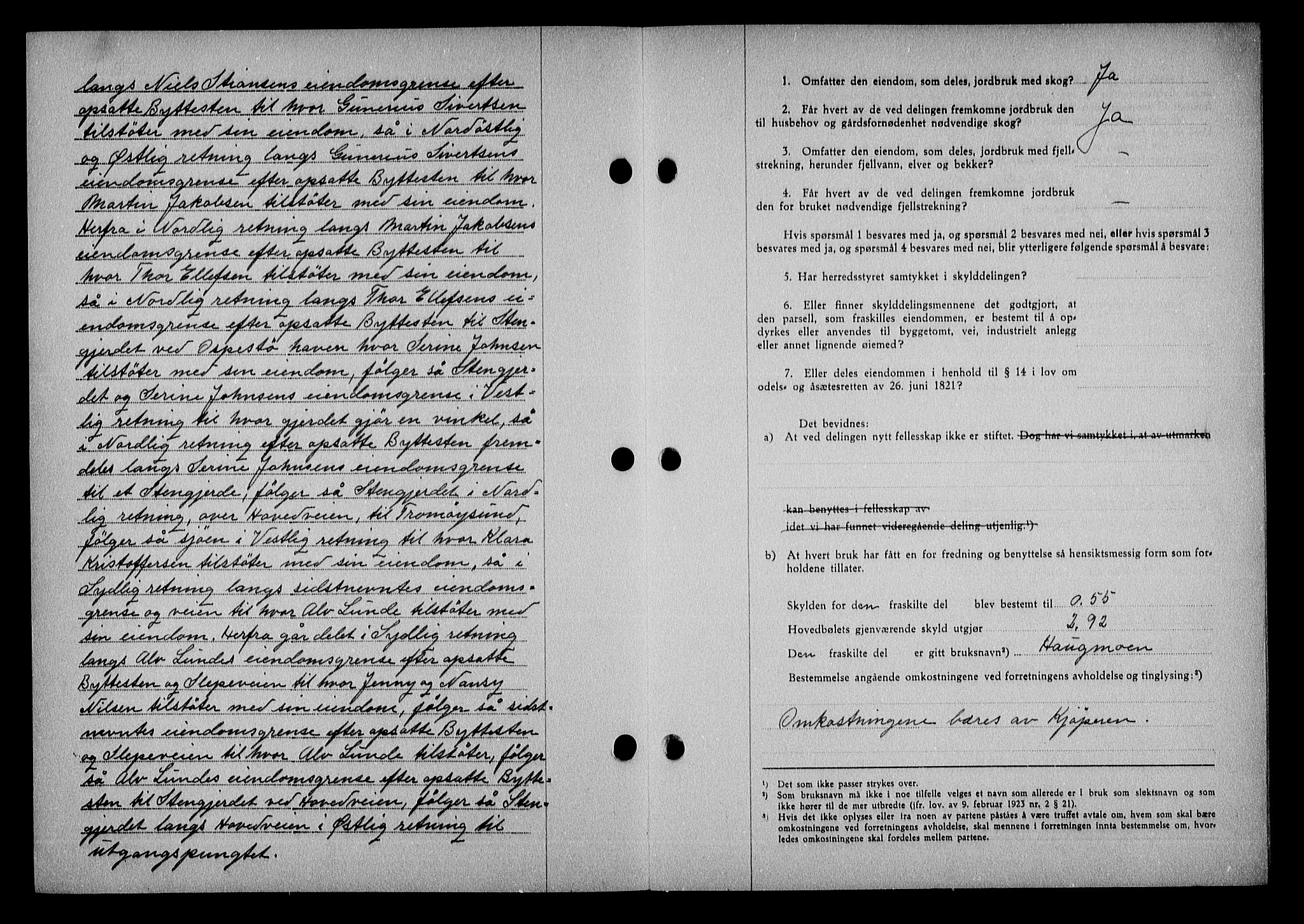 Nedenes sorenskriveri, AV/SAK-1221-0006/G/Gb/Gba/L0049: Mortgage book no. A-III, 1941-1942, Diary no: : 288/1942