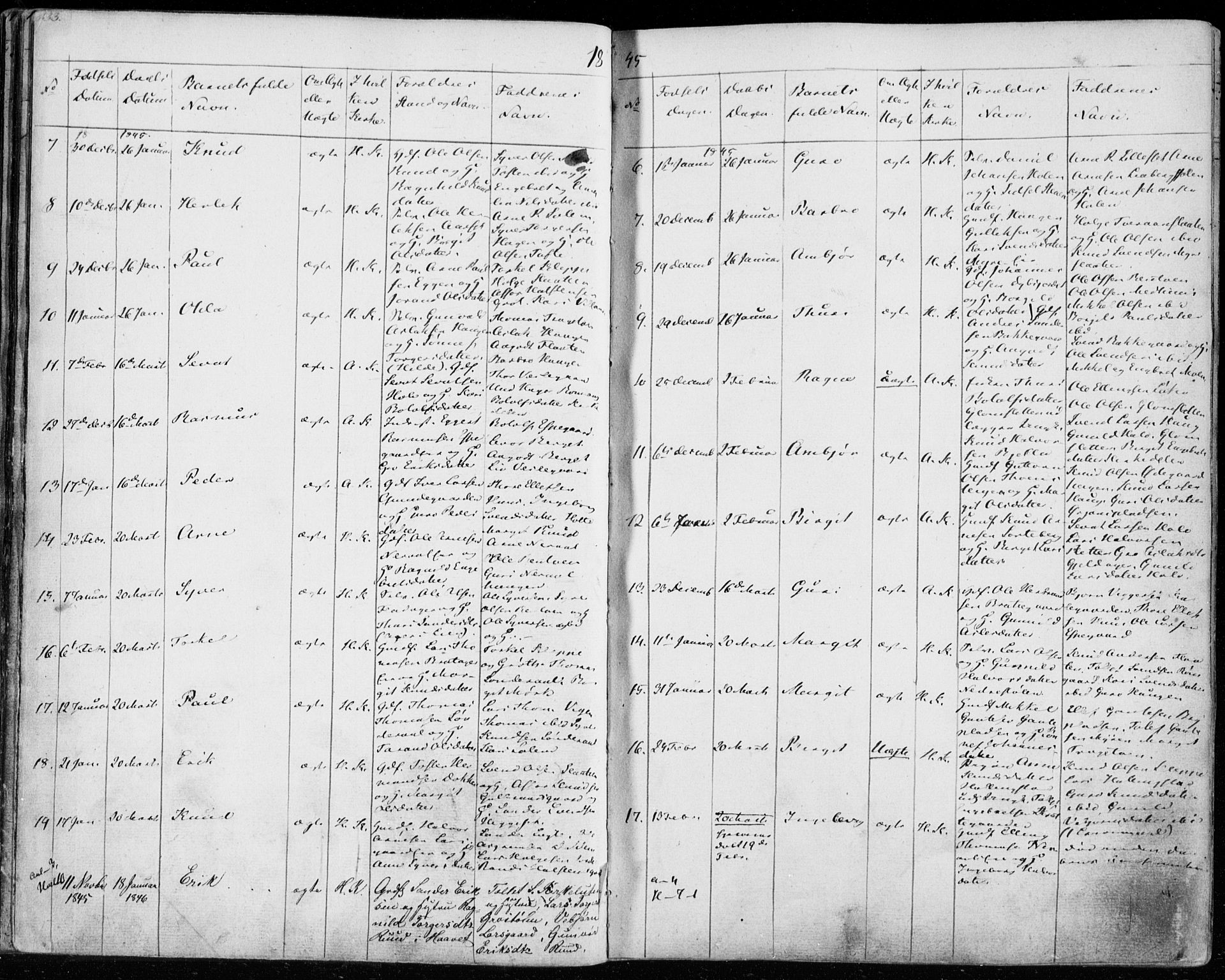 Ål kirkebøker, AV/SAKO-A-249/F/Fa/L0005: Parish register (official) no. I 5, 1825-1848, p. 133