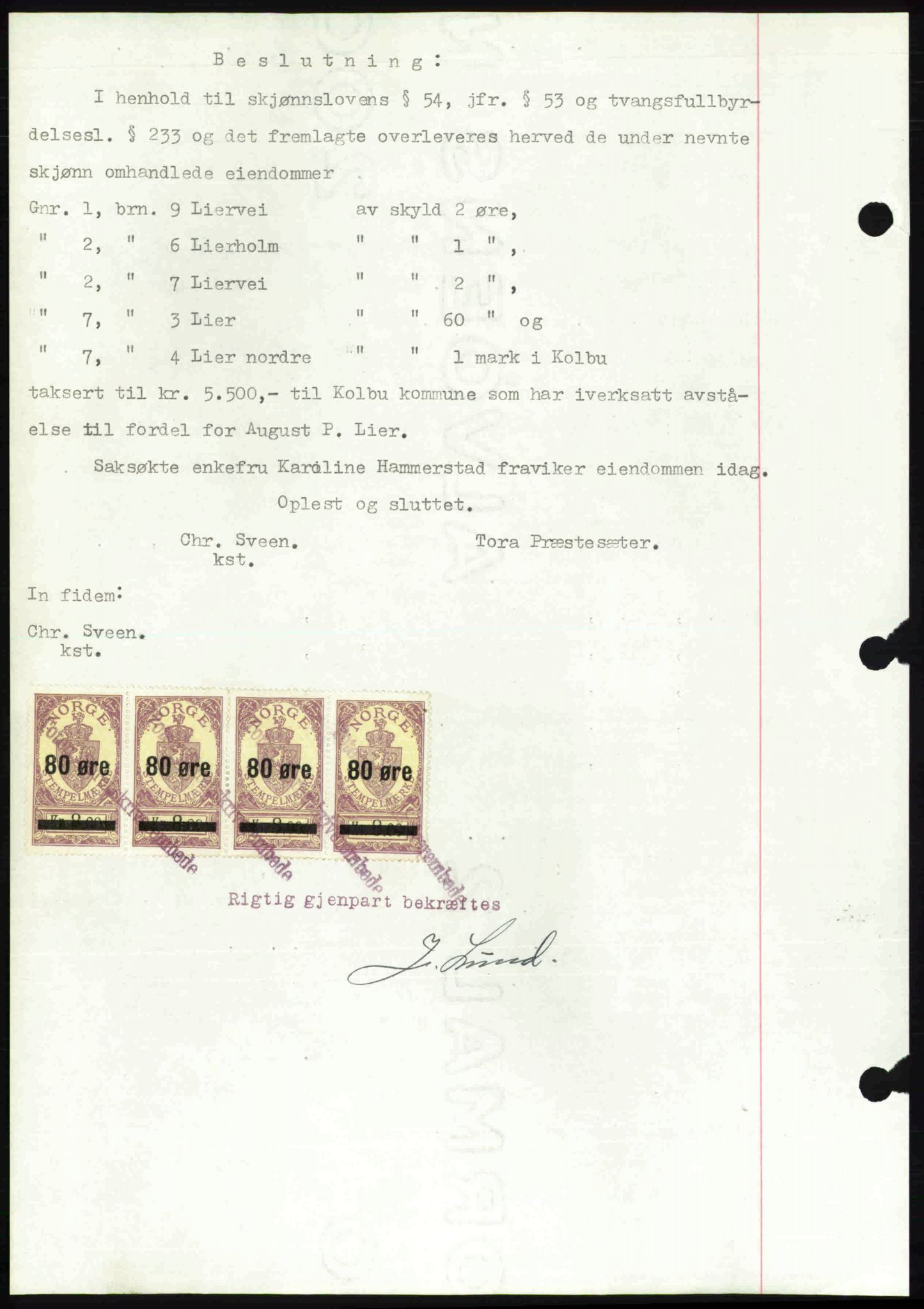 Toten tingrett, SAH/TING-006/H/Hb/Hbc/L0003: Mortgage book no. Hbc-03, 1937-1938, Diary no: : 2641/1937