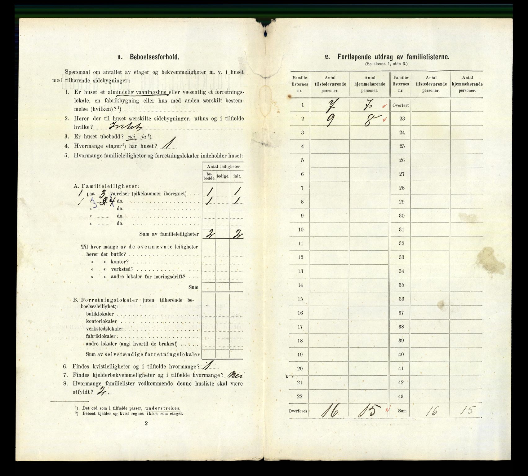 RA, 1910 census for Sandnes, 1910, p. 1297