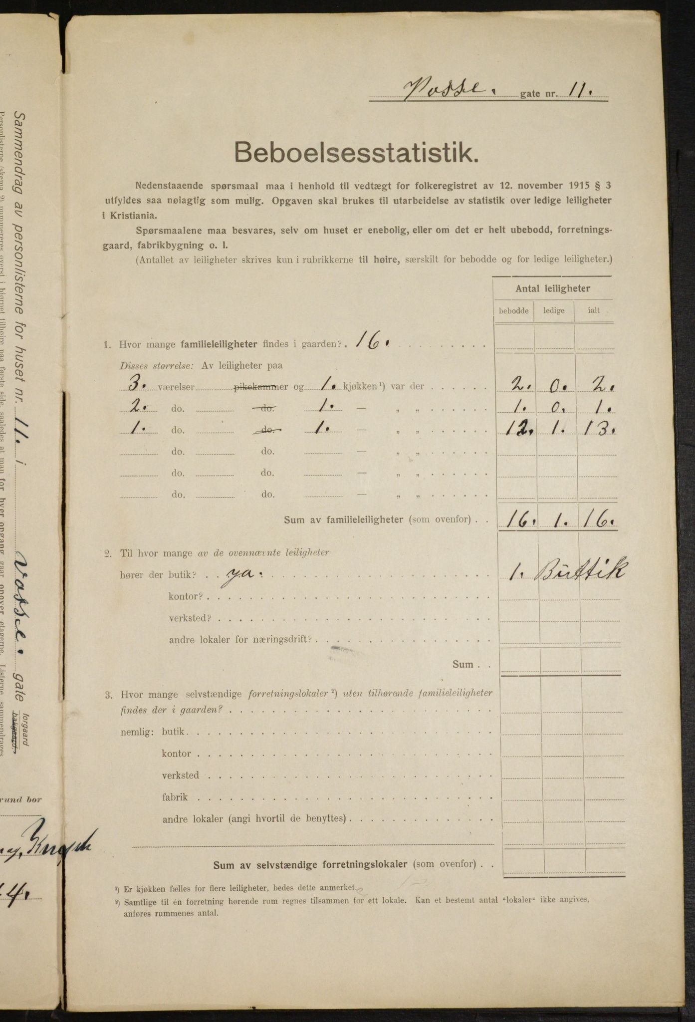 OBA, Municipal Census 1916 for Kristiania, 1916, p. 129059