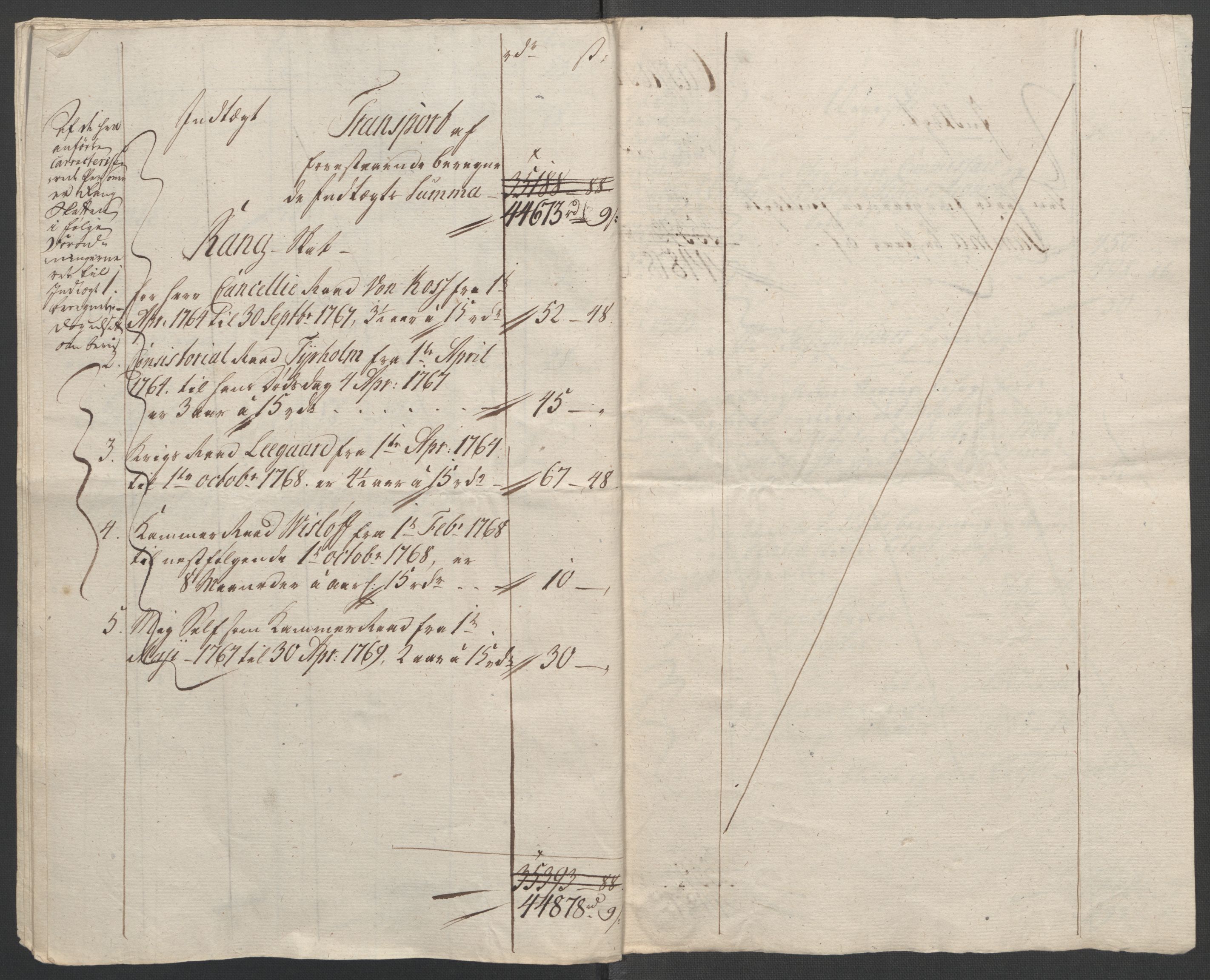 Rentekammeret inntil 1814, Reviderte regnskaper, Fogderegnskap, AV/RA-EA-4092/R45/L2704: Ekstraskatten Lista og Mandal, 1762-1768, p. 216