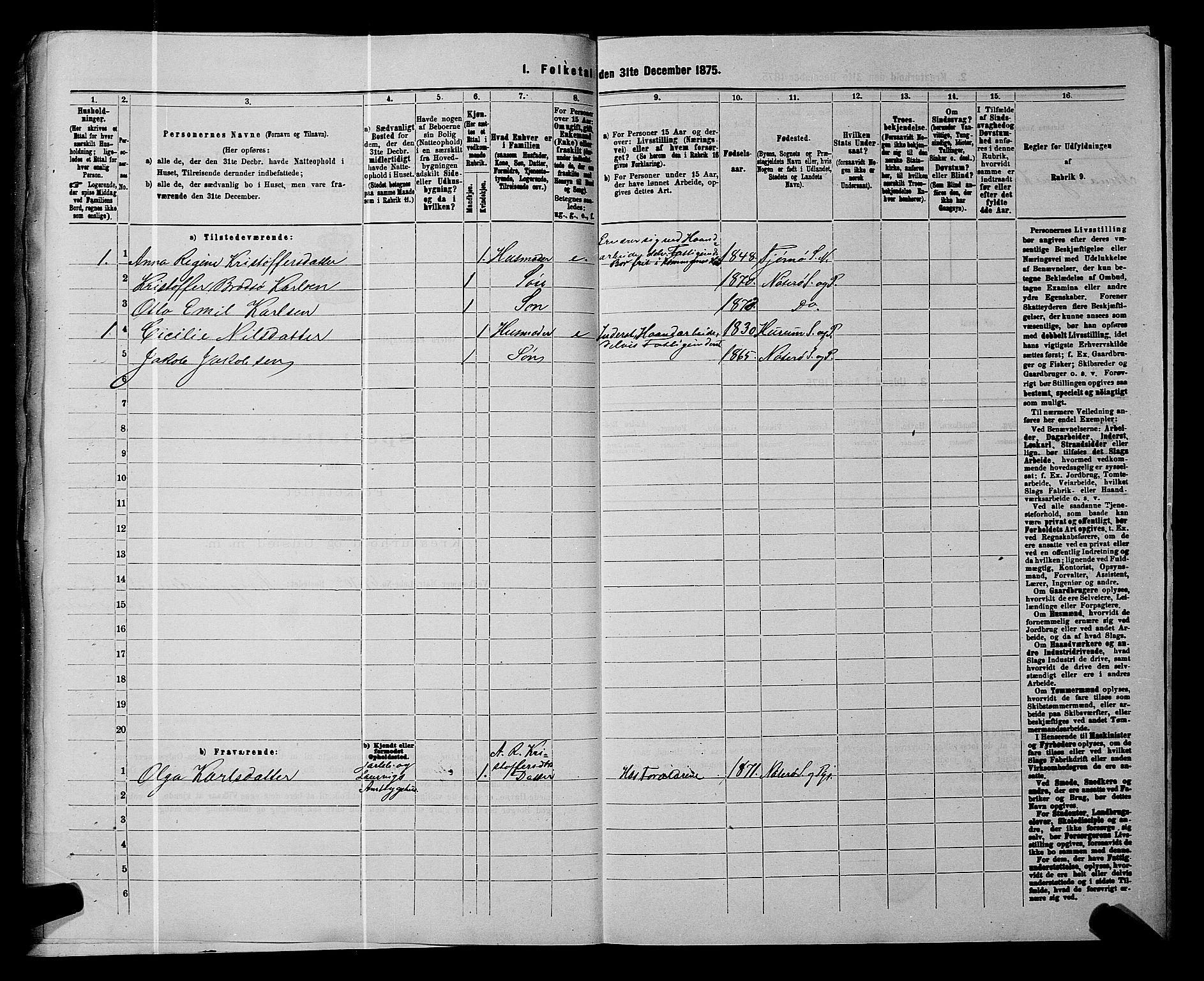 SAKO, 1875 census for 0722P Nøtterøy, 1875, p. 1330