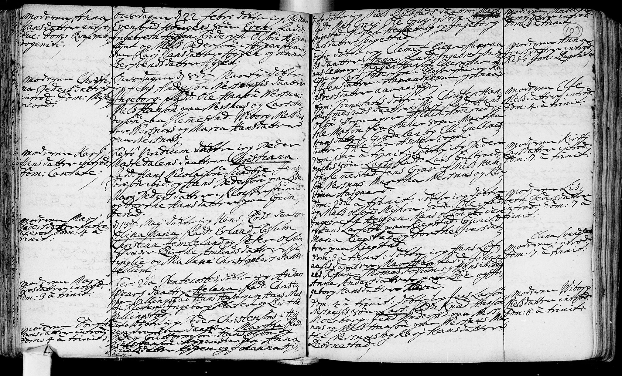 Røyken kirkebøker, SAKO/A-241/F/Fa/L0002: Parish register (official) no. 2, 1731-1782, p. 103