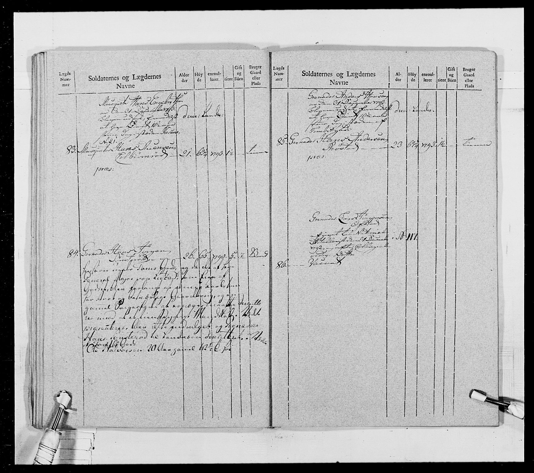 Generalitets- og kommissariatskollegiet, Det kongelige norske kommissariatskollegium, AV/RA-EA-5420/E/Eh/L0028: Sønnafjelske gevorbne infanteriregiment, 1766-1795, p. 372